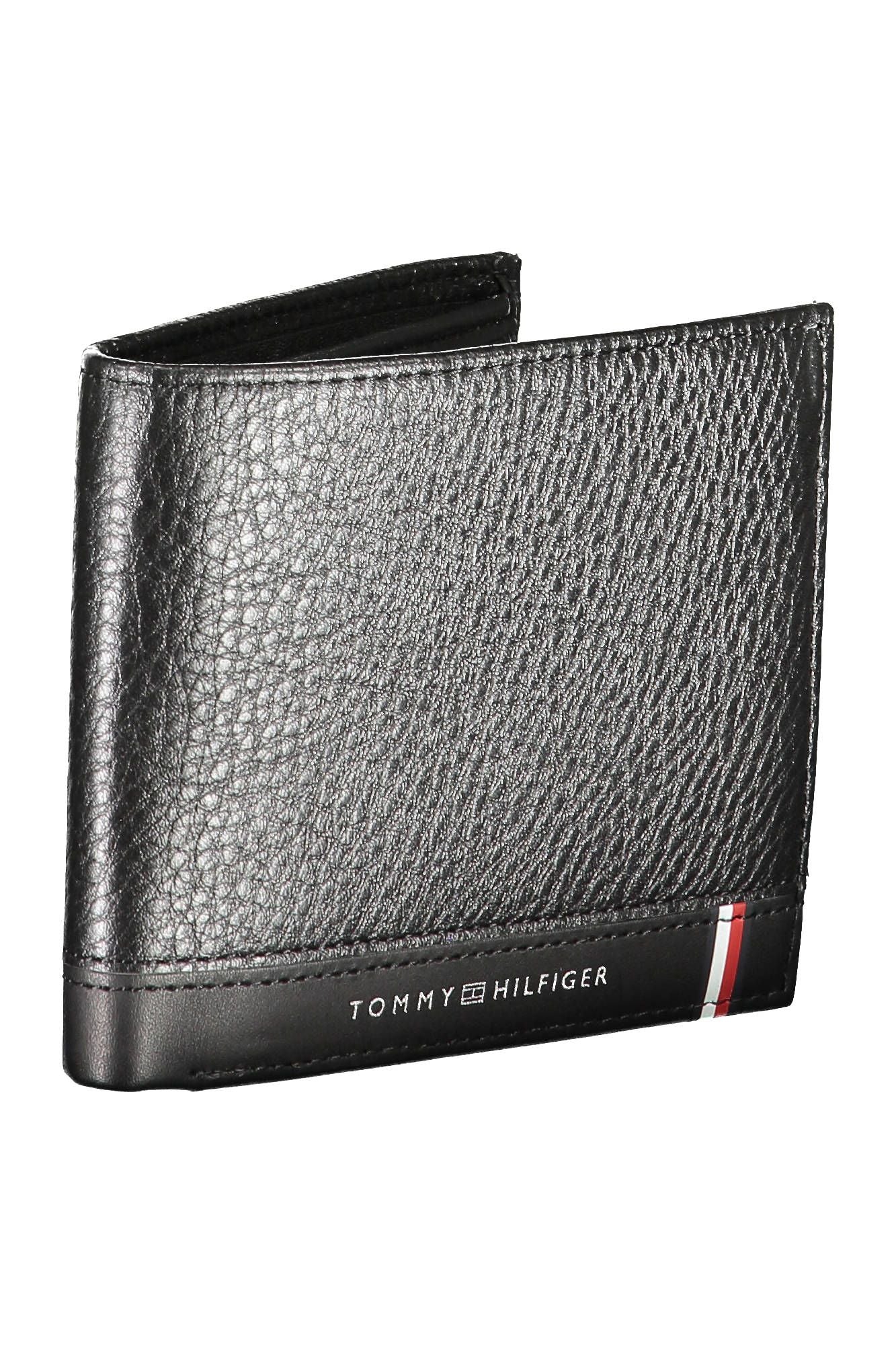 Tommy Hilfiger Black Polyurethane Men Wallet