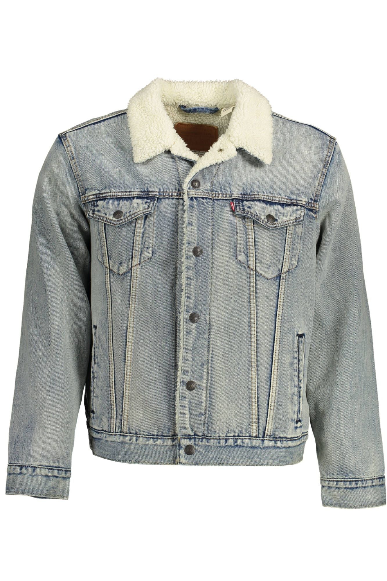 Levi's Light Blue Cotton Men Jacket