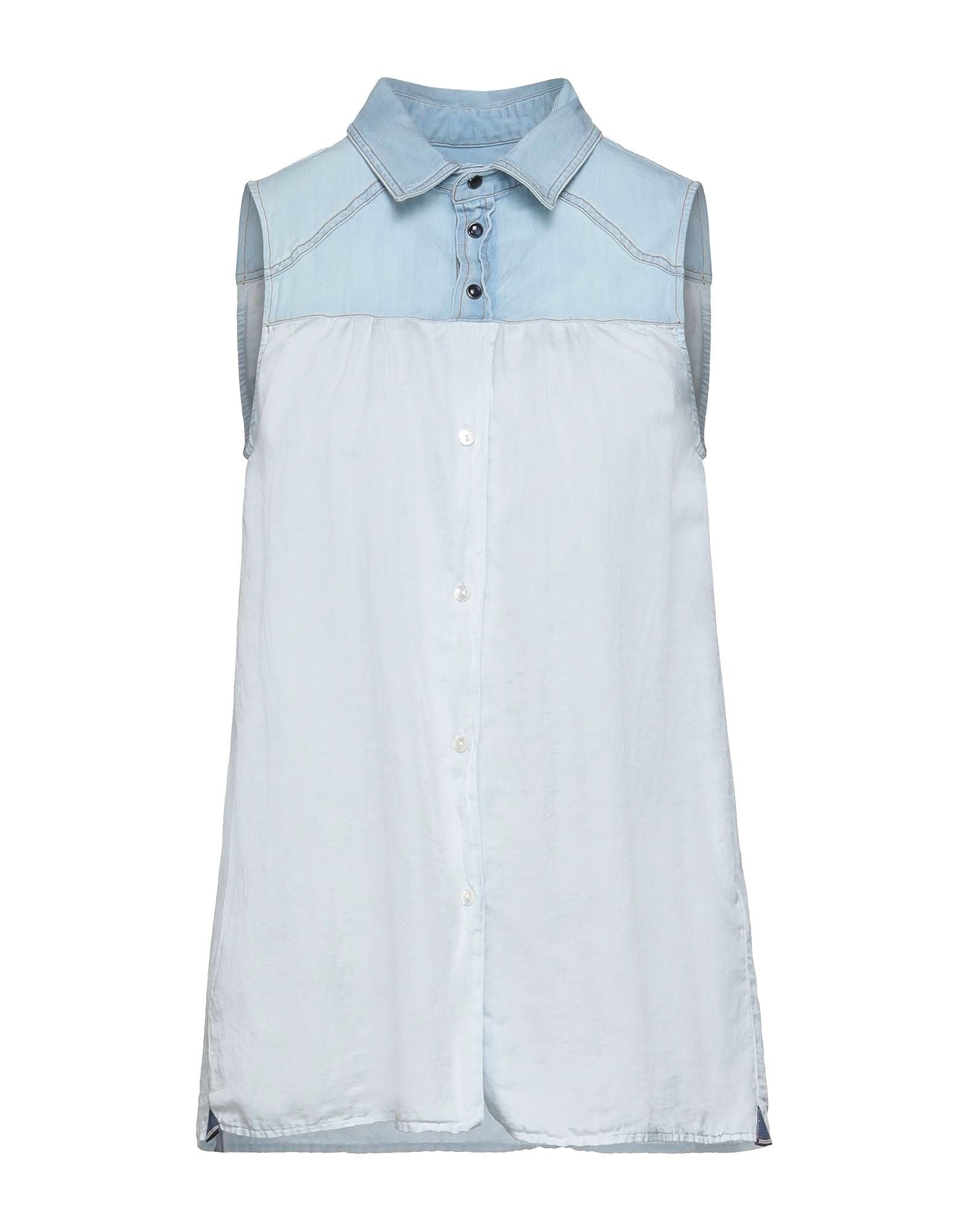 Jacob Cohen Light Blue Silk Women Shirt