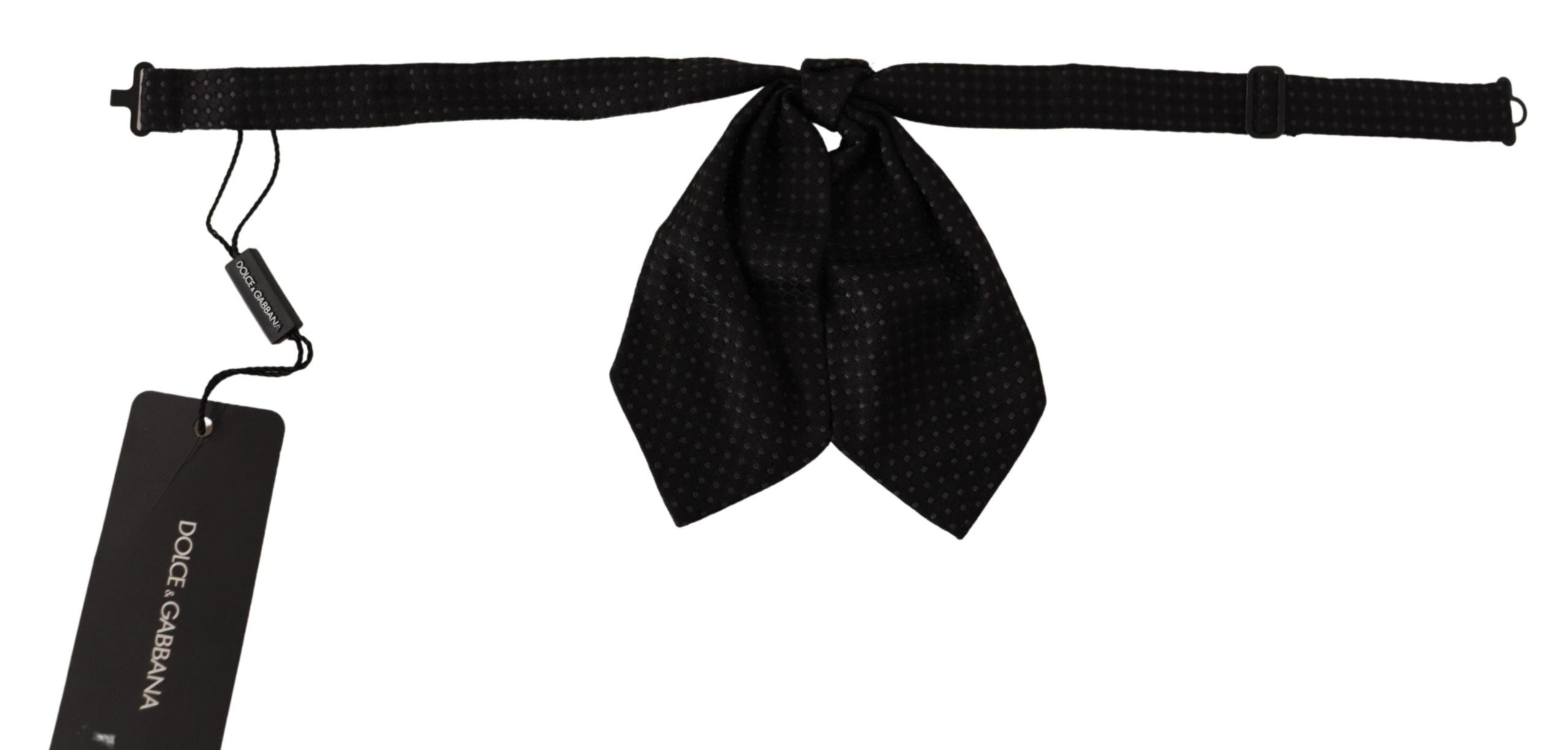 Dolce & Gabbana Elegant Polka Dot Silk Bow Tie