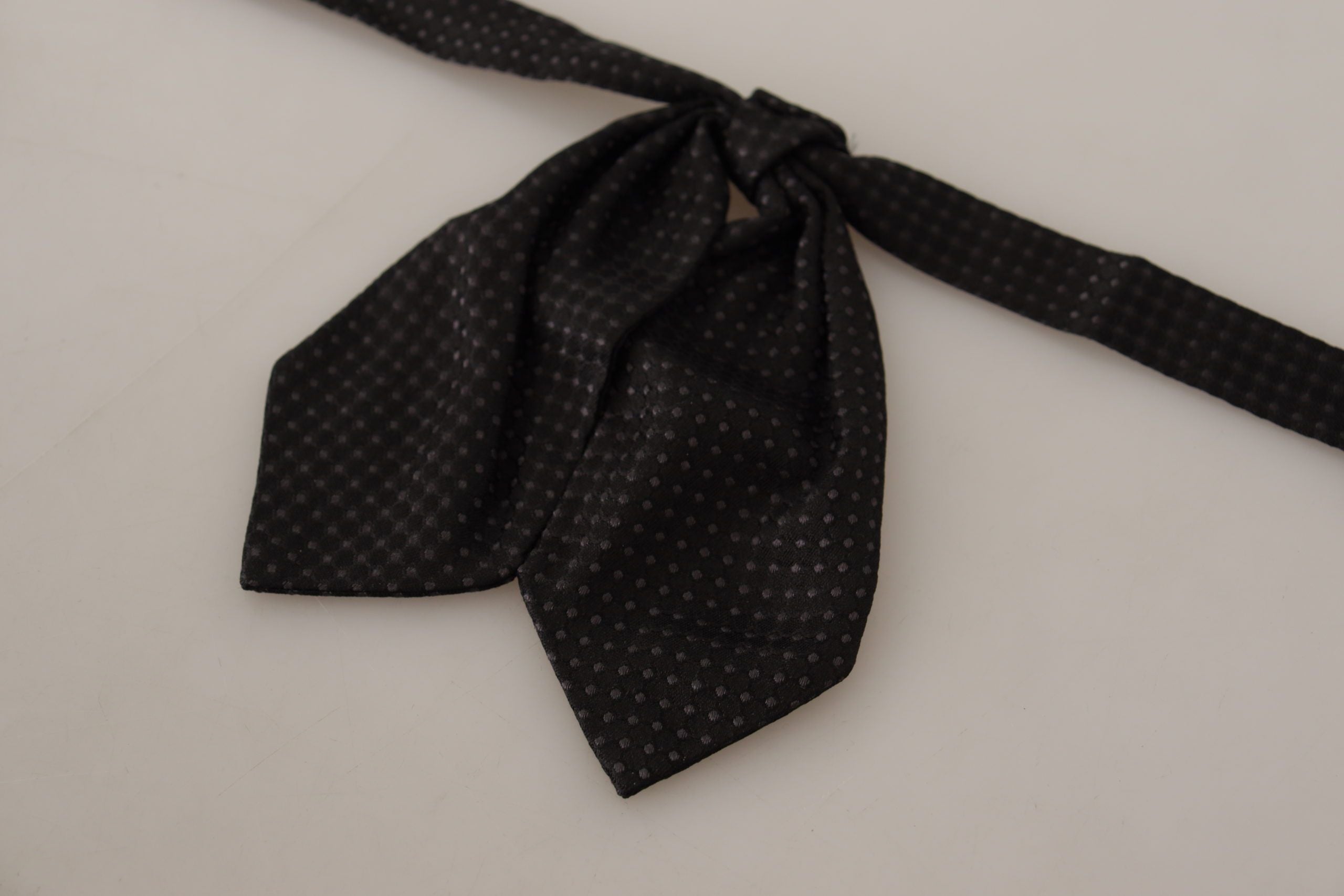 Dolce & Gabbana Elegant Polka Dot Silk Bow Tie