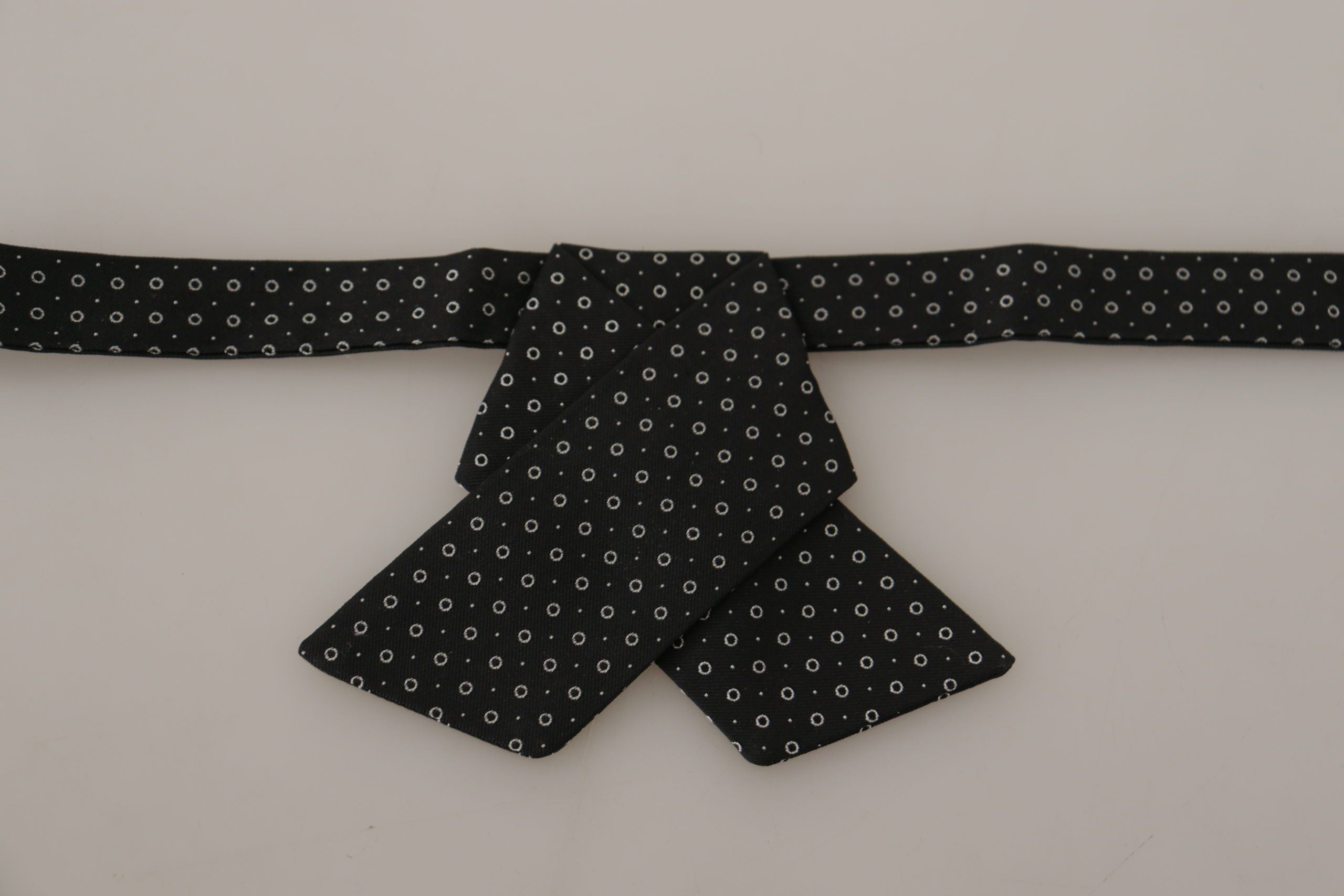 Dolce & Gabbana Elegant Polka Dot Silk Bow Tie