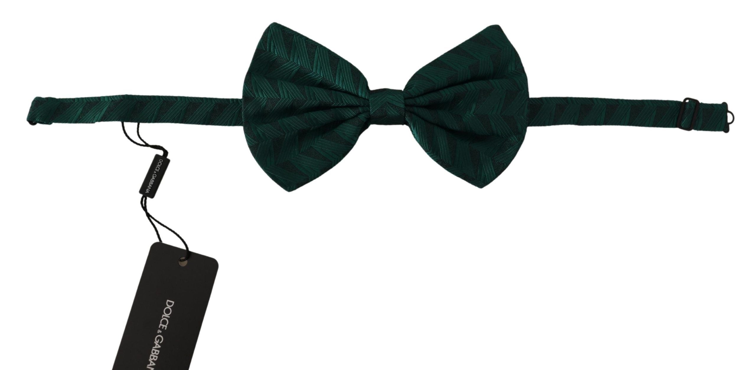 Dolce & Gabbana Elegant Silk Emerald Bow Tie