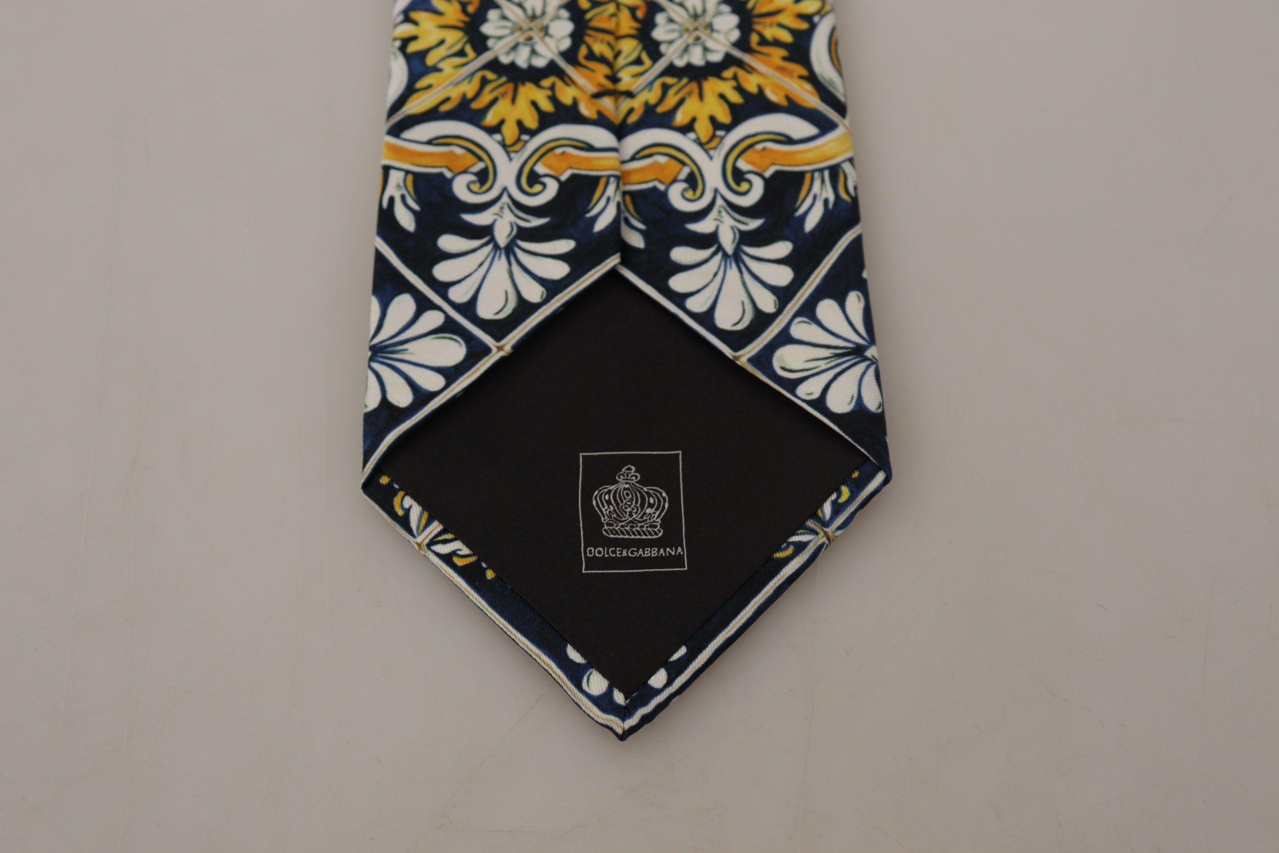 Dolce & Gabbana Elegant Majolica Silk Tie