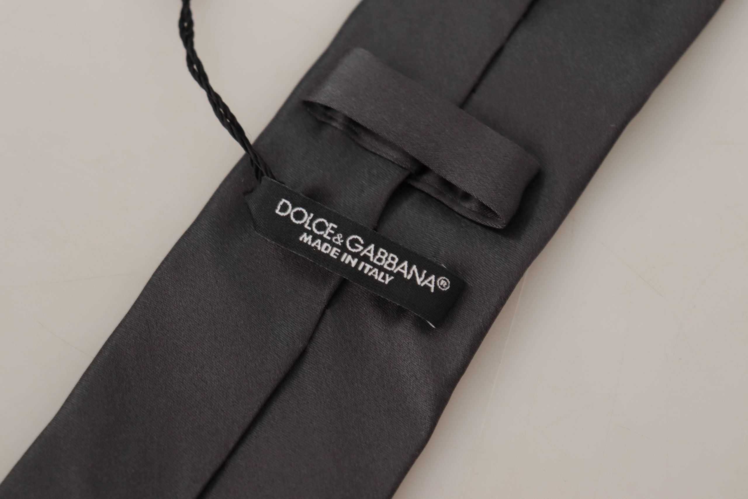 Dolce & Gabbana Elegant Silk Black Tie