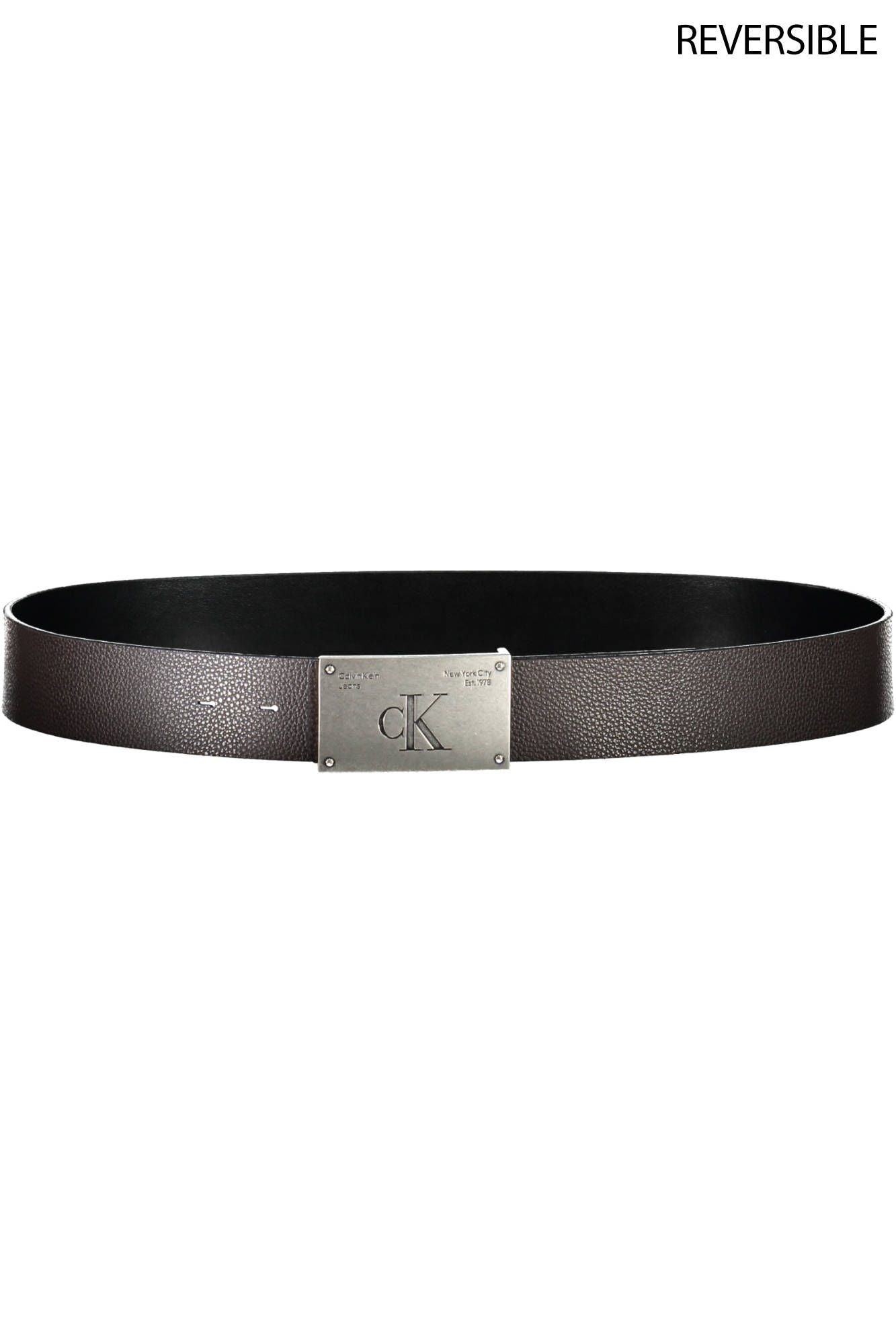 Calvin Klein Brown Leather Men's Belt