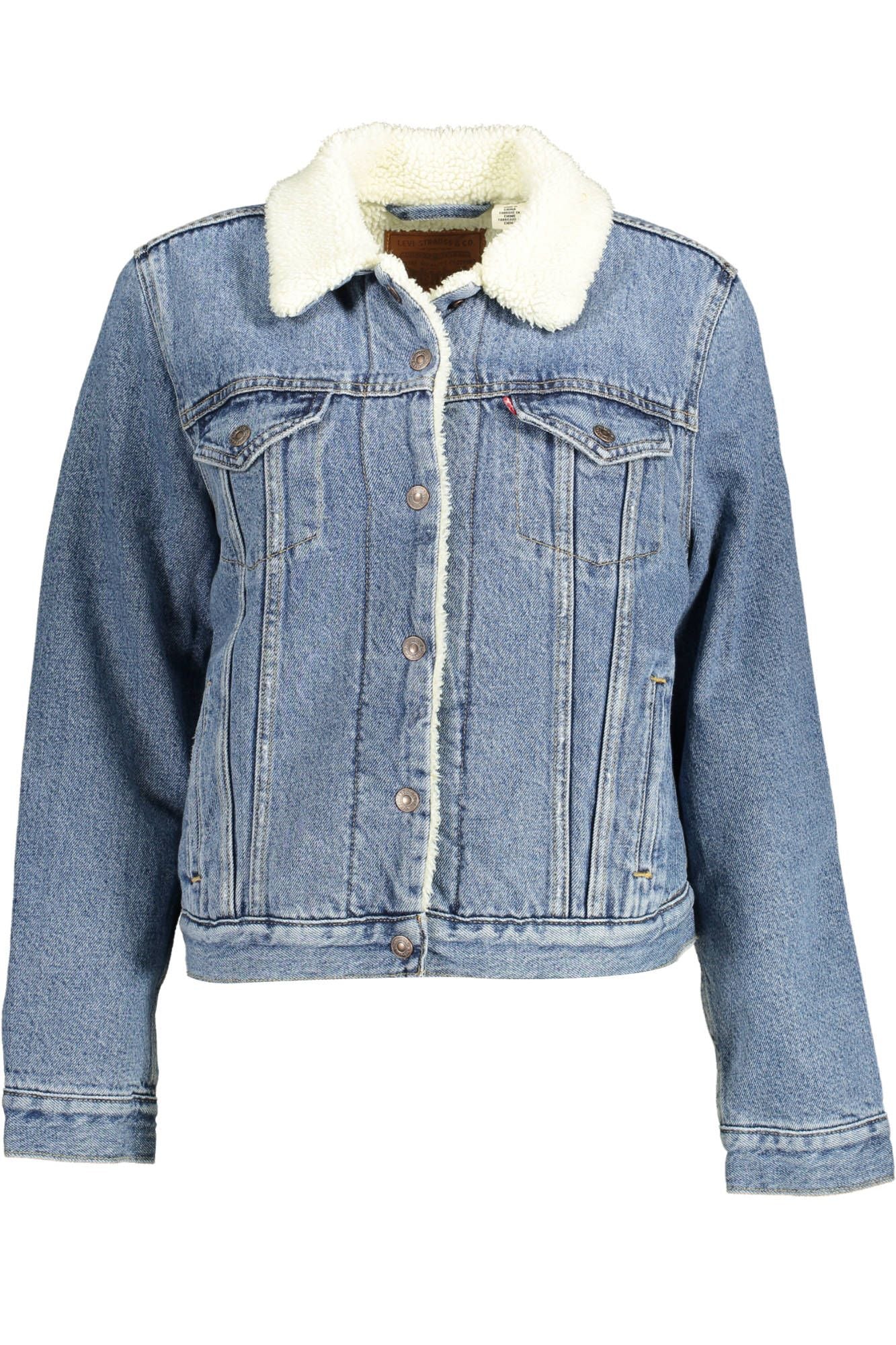 Levi's Light Blue Cotton Women Jacket