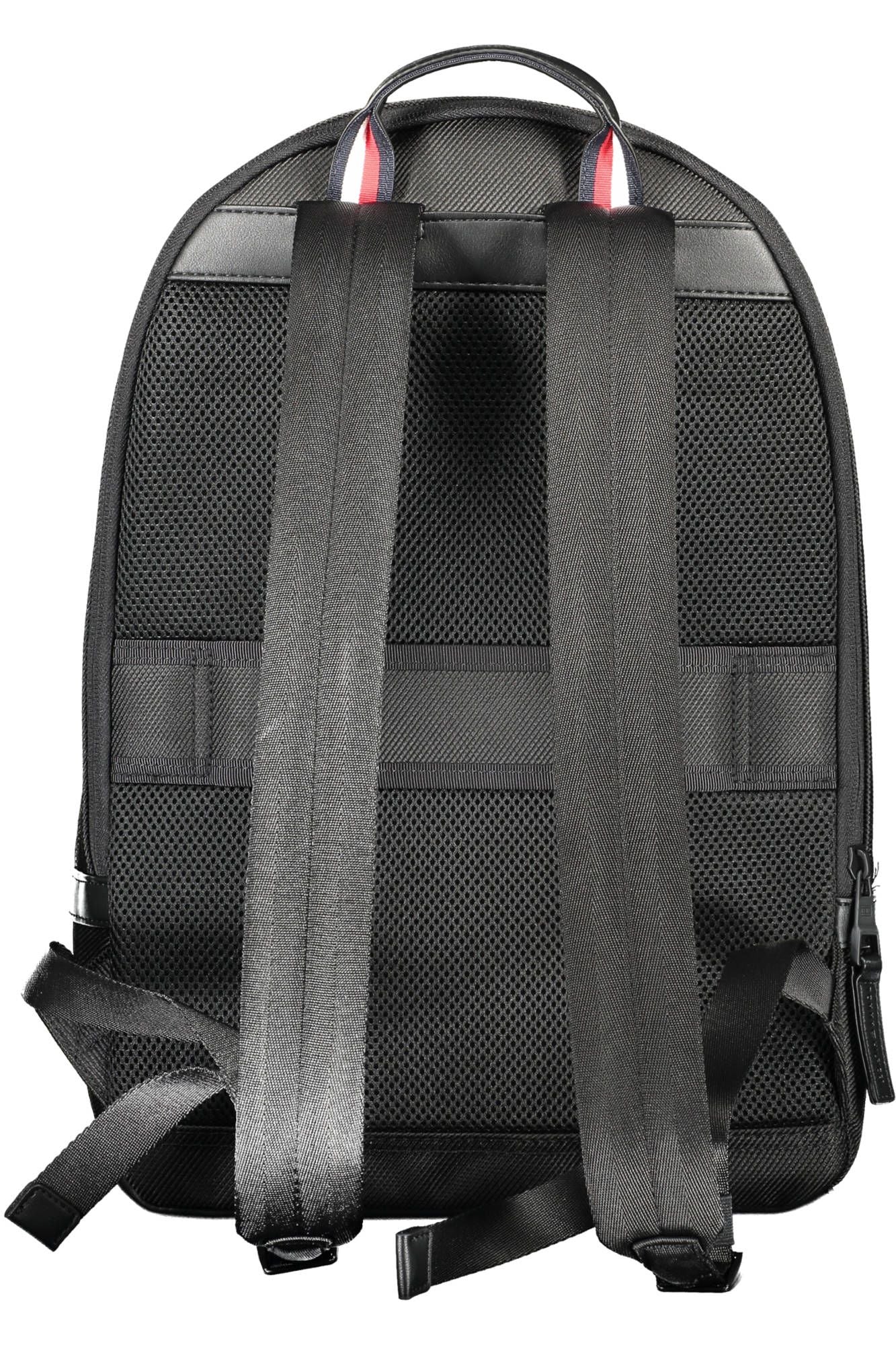 Tommy Hilfiger Black Polyester Men Backpack