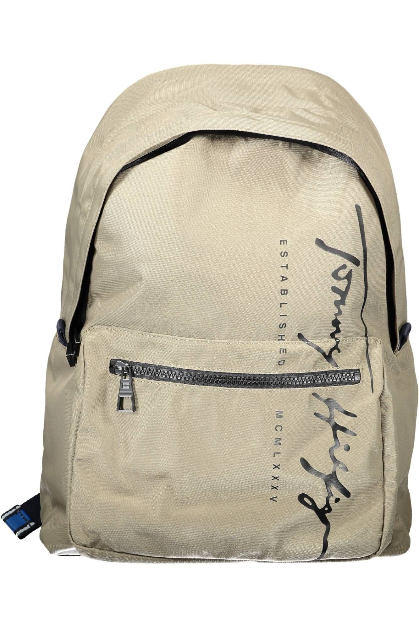 Tommy Hilfiger Beige Polyester Men Backpack