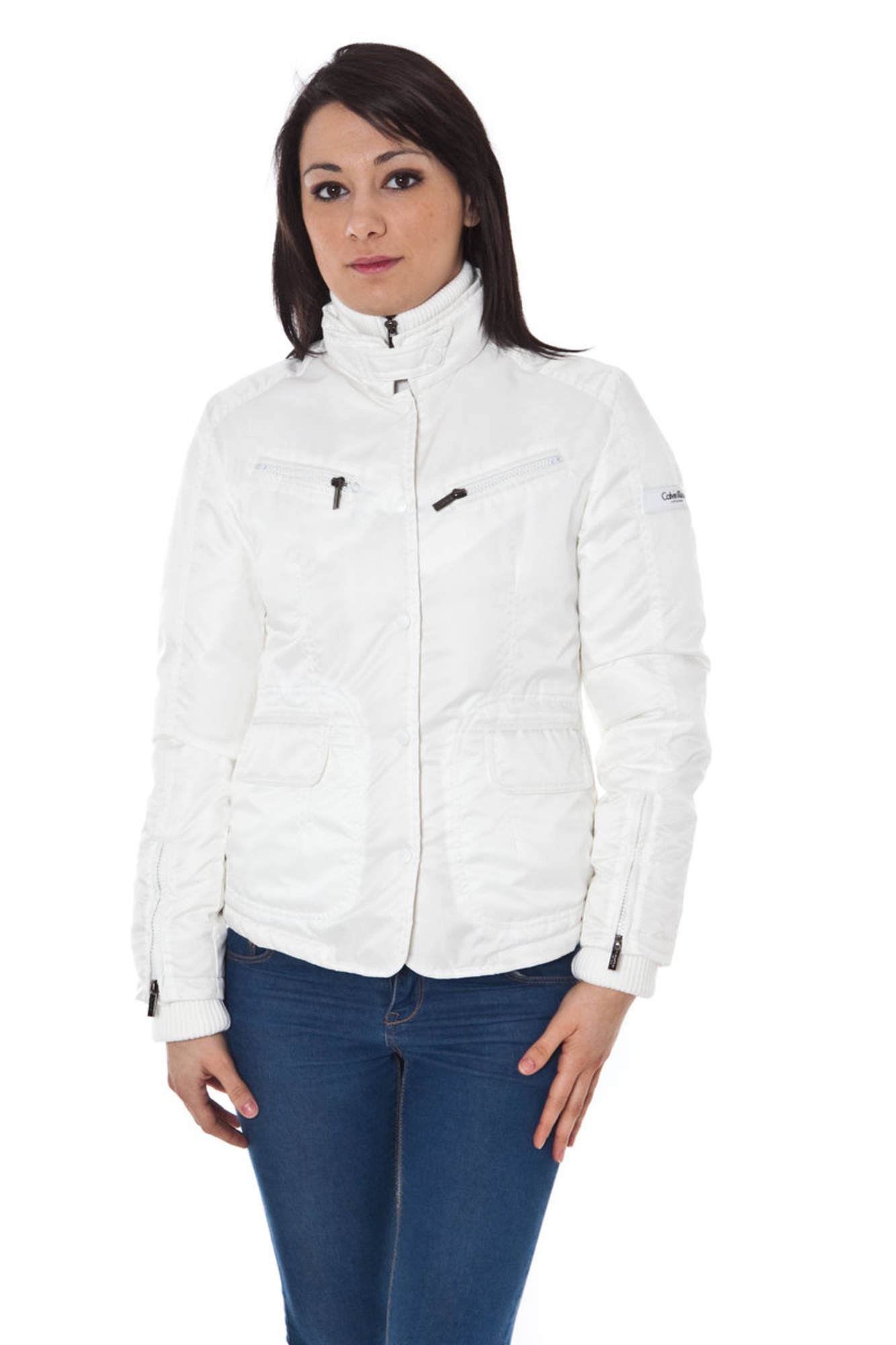 Calvin Klein White Polyester Women Jacket