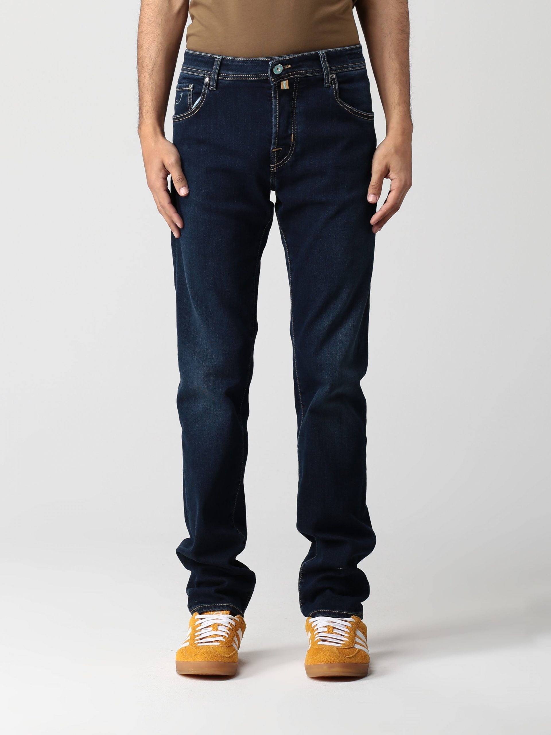 Jacob Cohen Blue Cotton Men Jeans