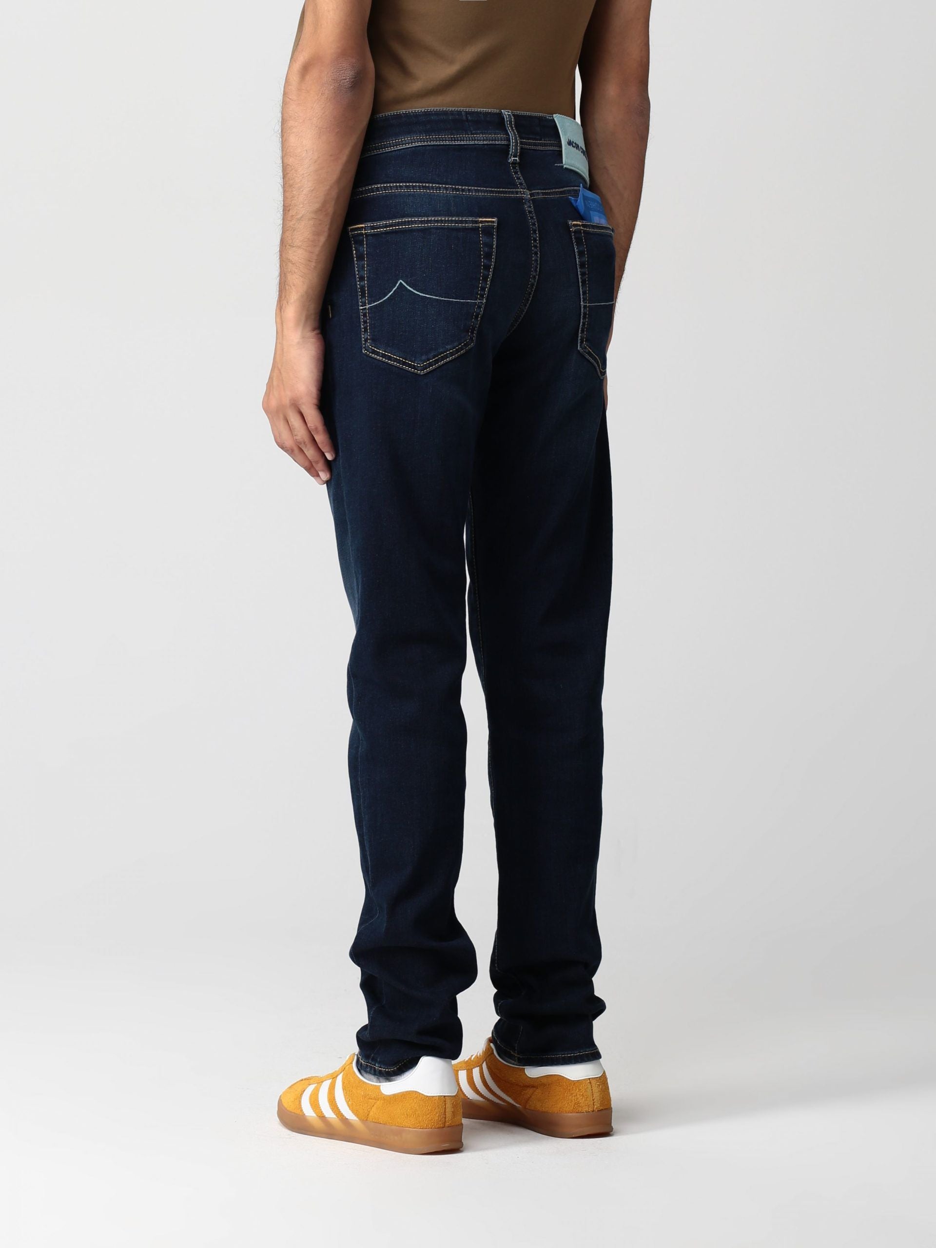 Jacob Cohen Blue Cotton Men Jeans