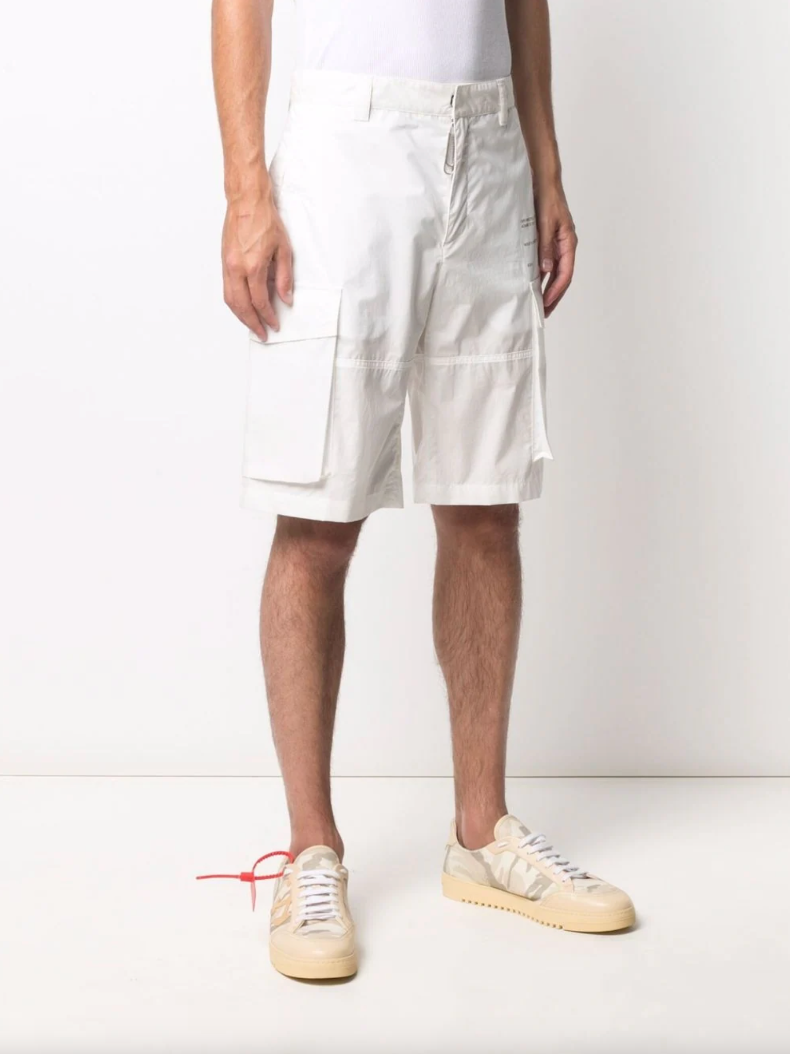 Off-White White Cotton Men's Short