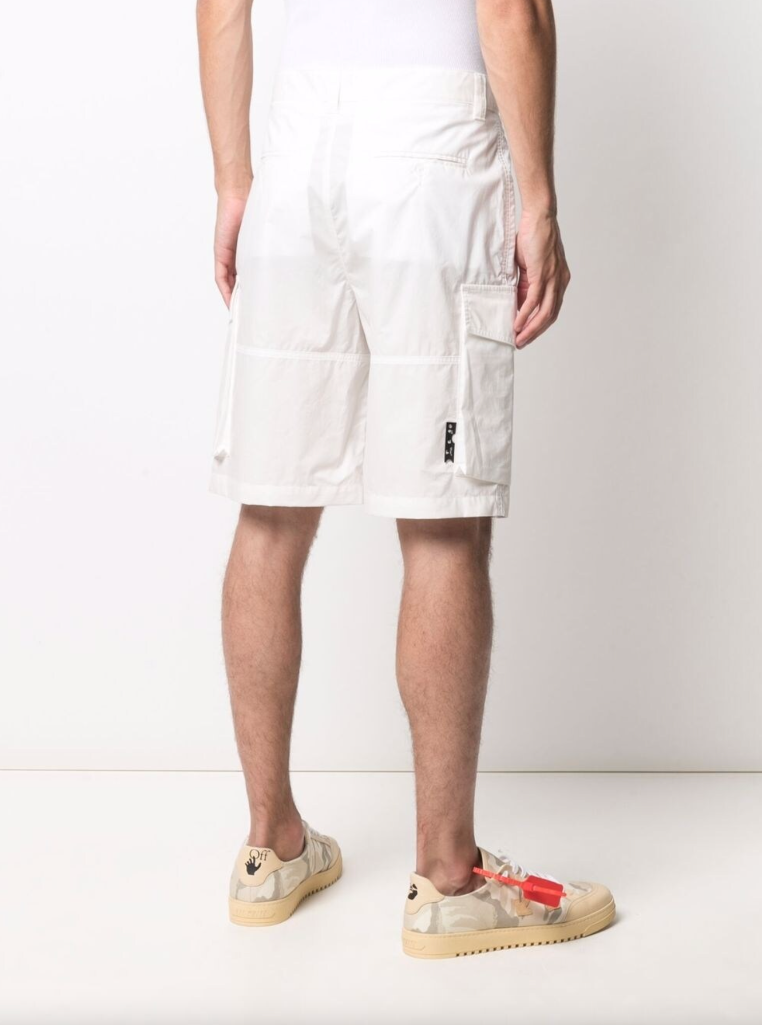 Off-White White Cotton Men's Short