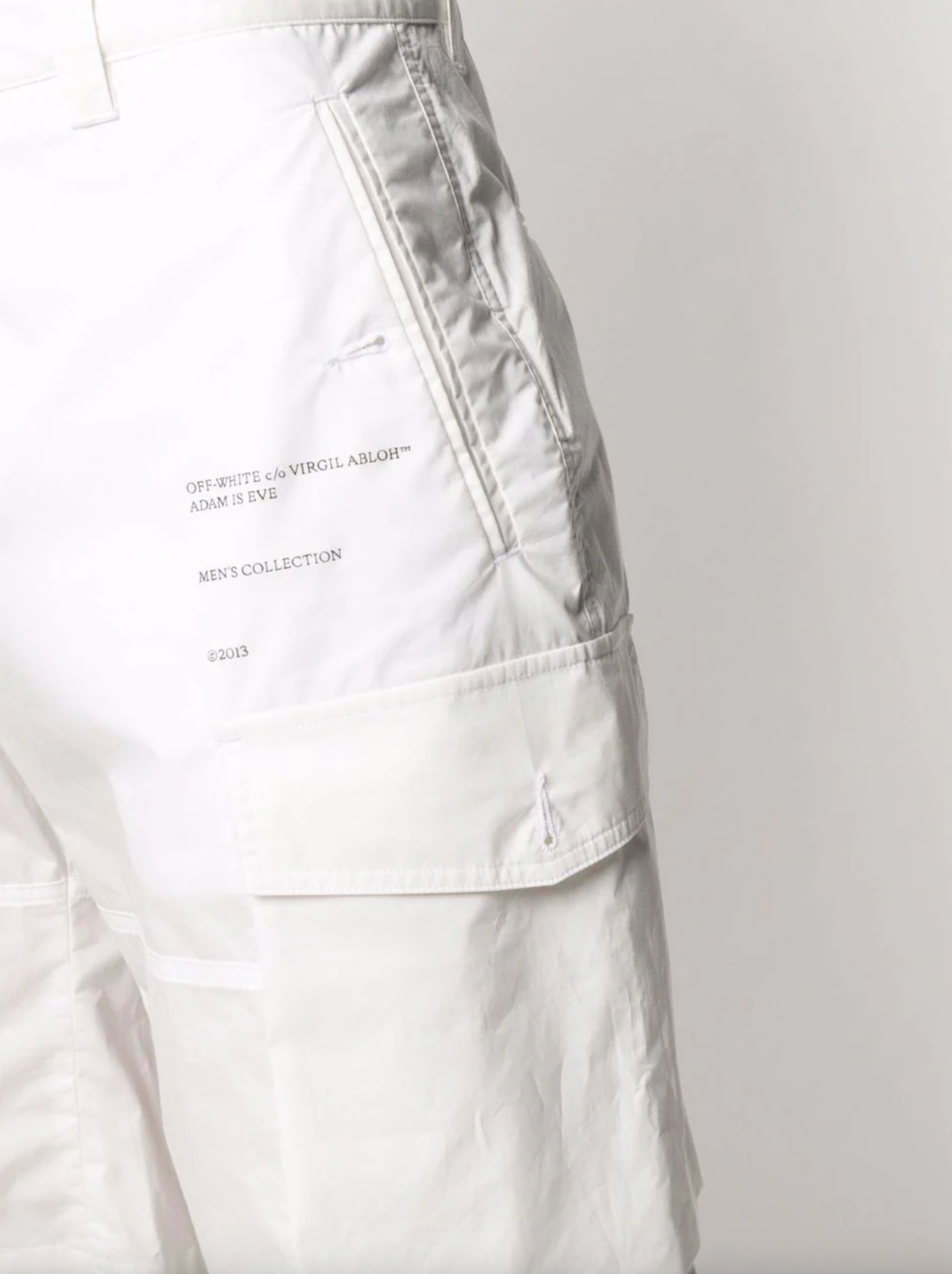 Off-White White Cotton Men's Short