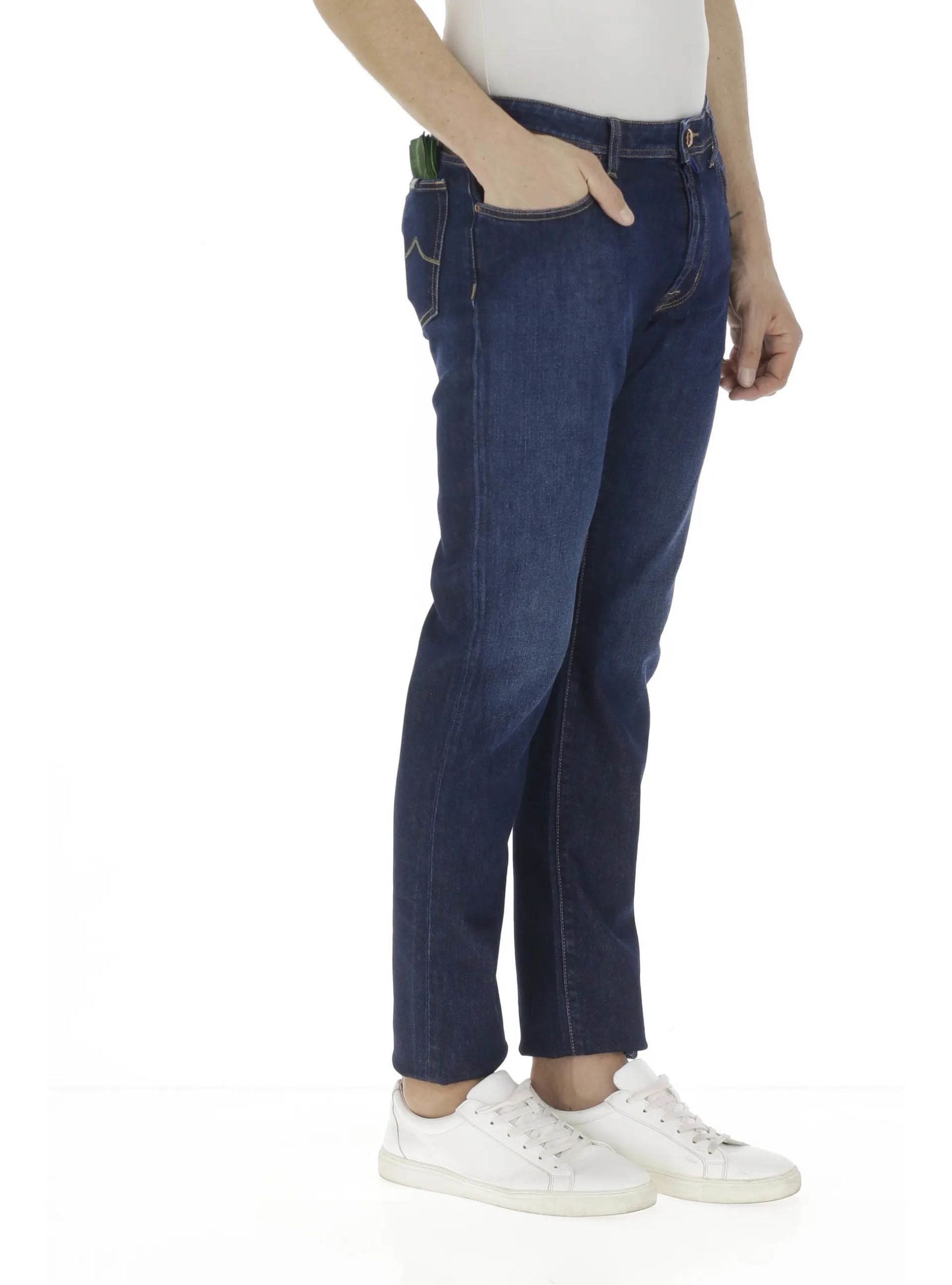 Jacob Cohen Blue Cotton Men Jeans