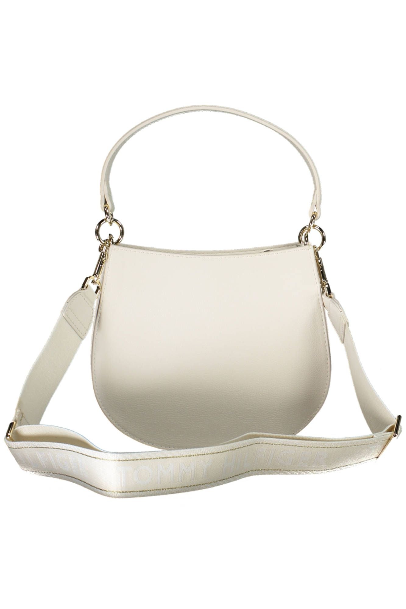 Tommy Hilfiger White Polyester Women Handbag