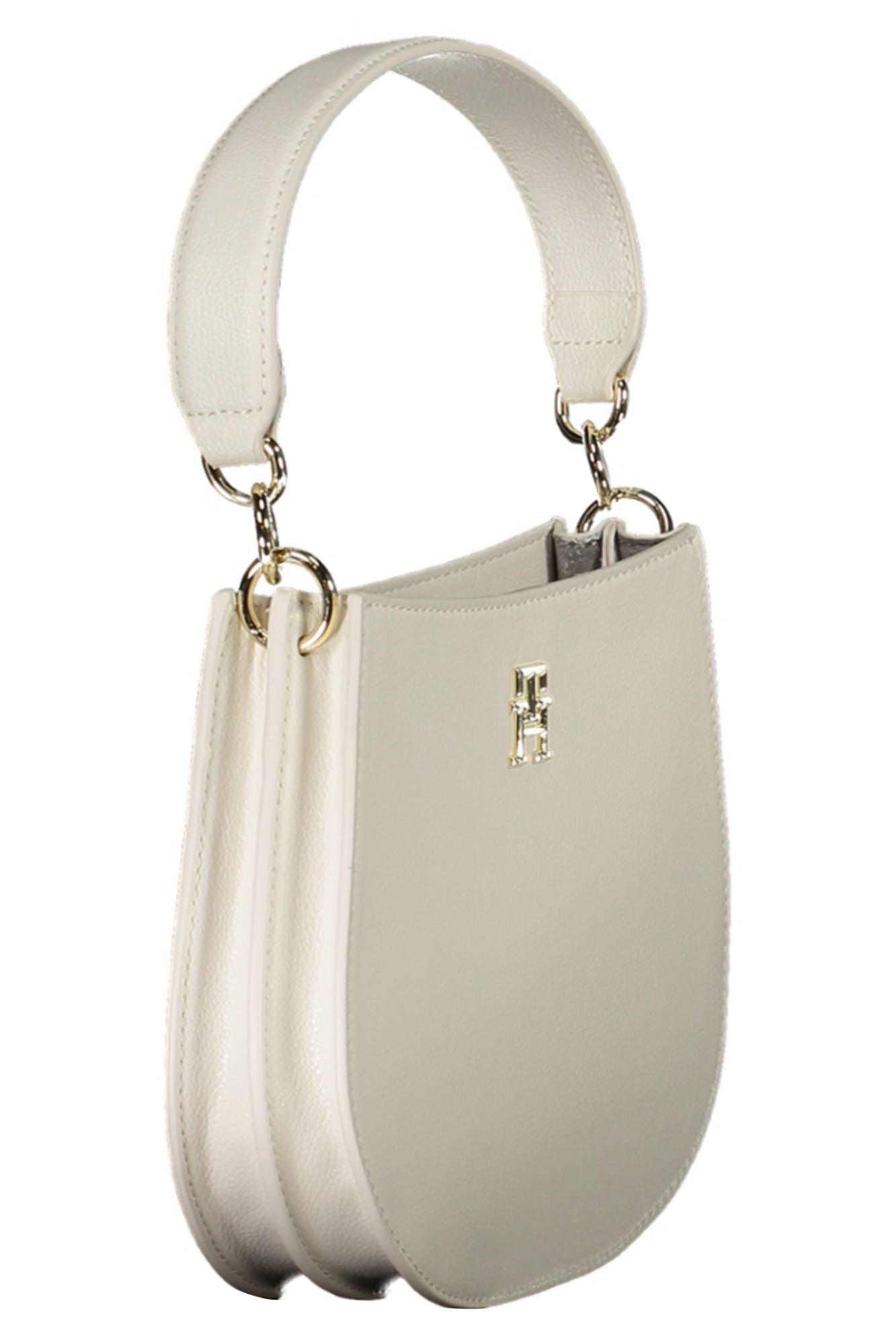 Tommy Hilfiger White Polyester Women Handbag