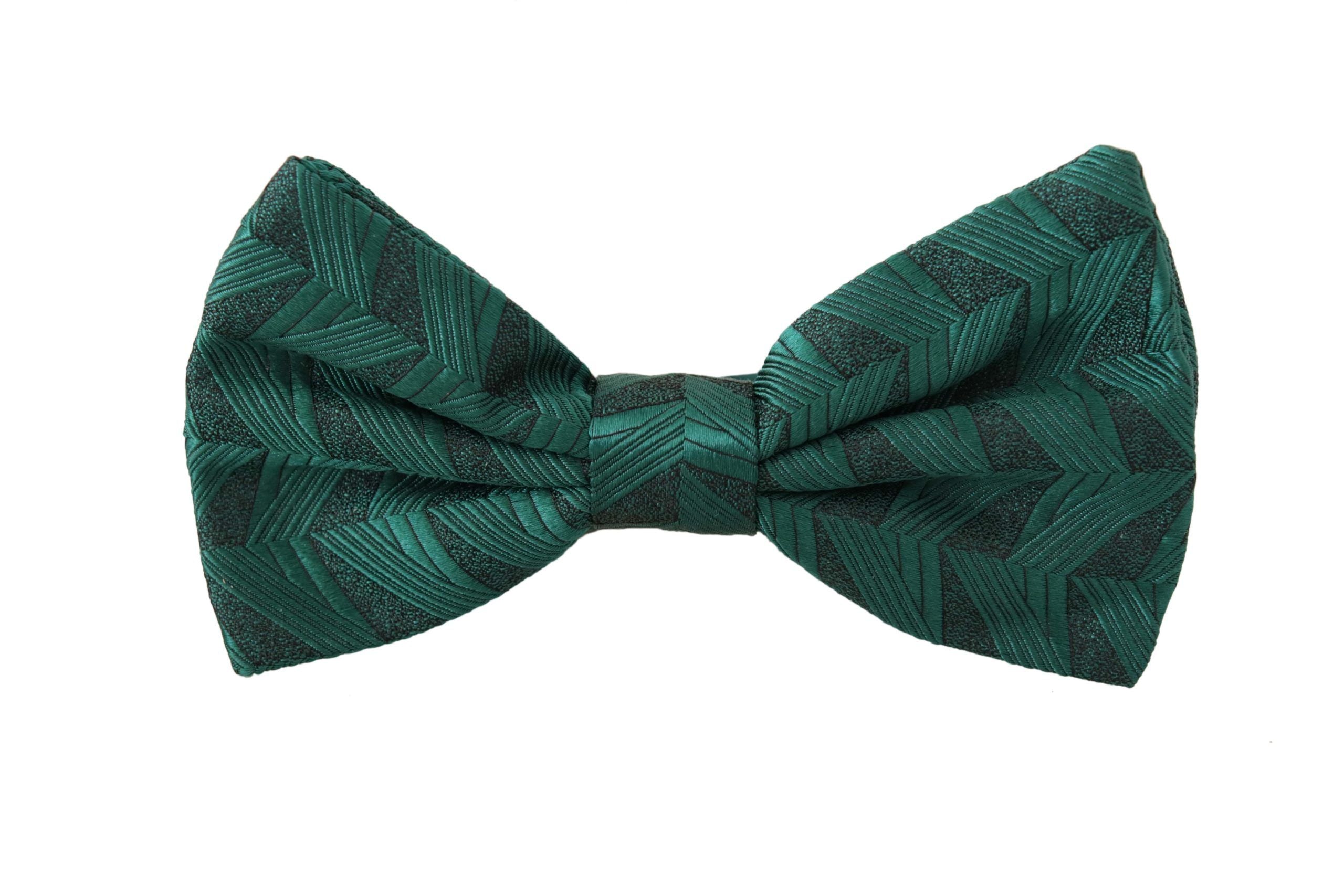 Dolce & Gabbana Emerald Elegance Silk Bow Tie