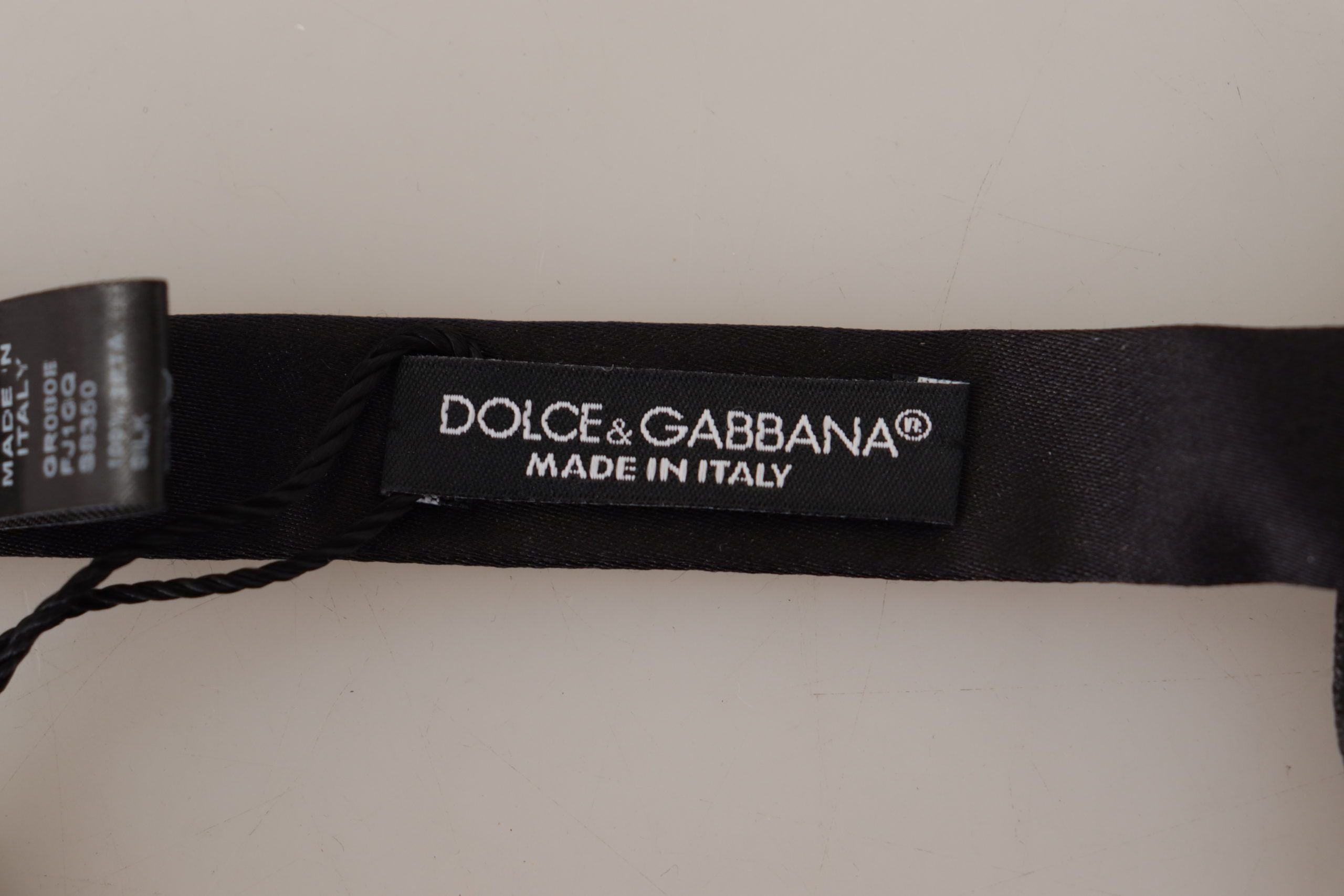 Dolce & Gabbana Elegant Silk Maroon Bow Tie