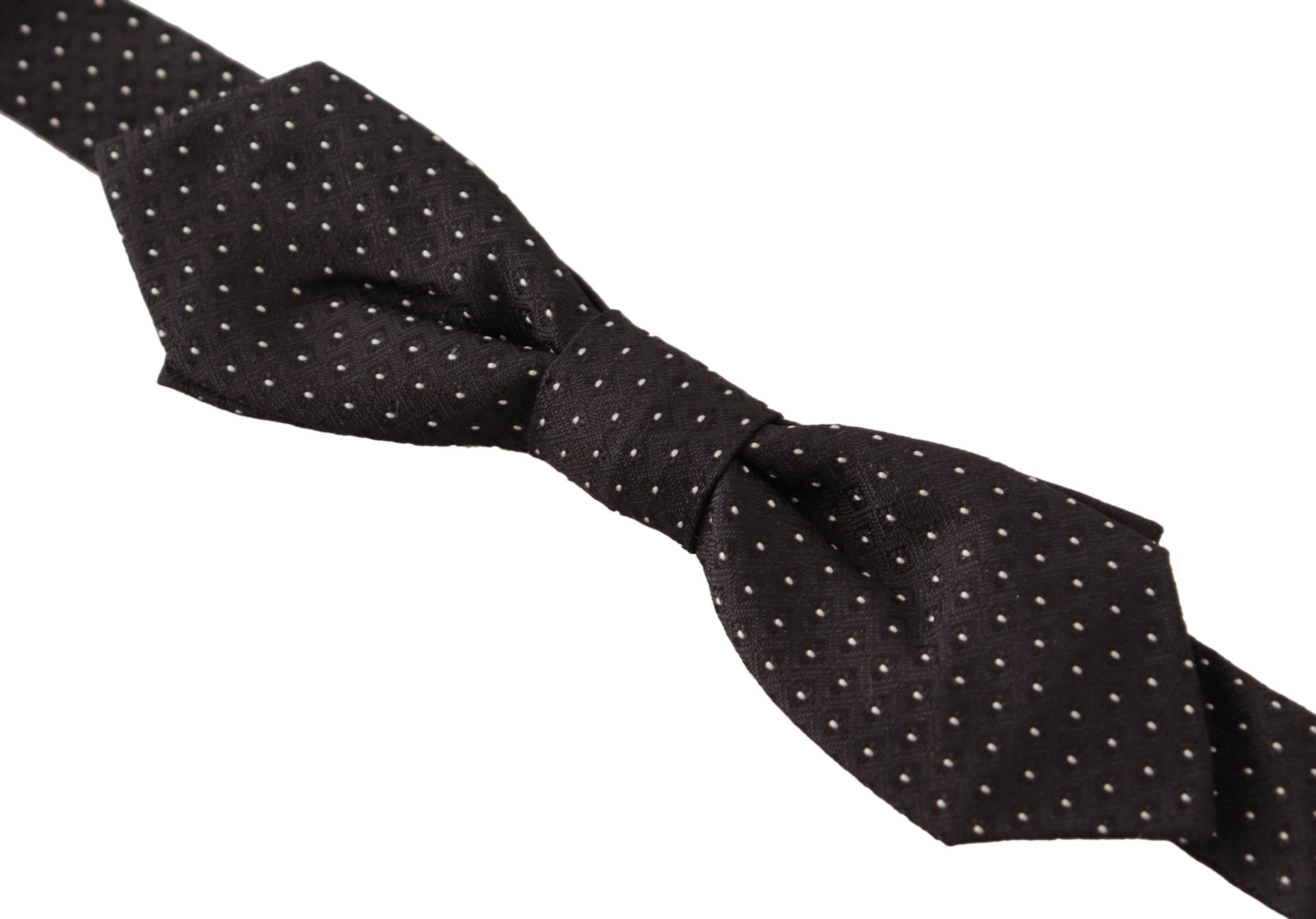 Dolce & Gabbana Elegant Silk Polka Dot Bow Tie