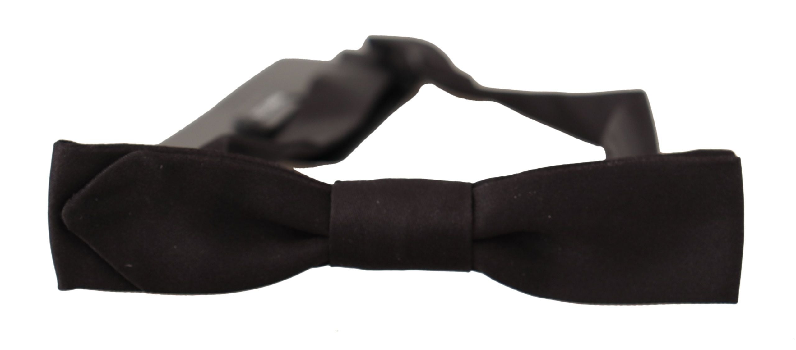 Dolce & Gabbana Black Silk Elegant Bow Tie