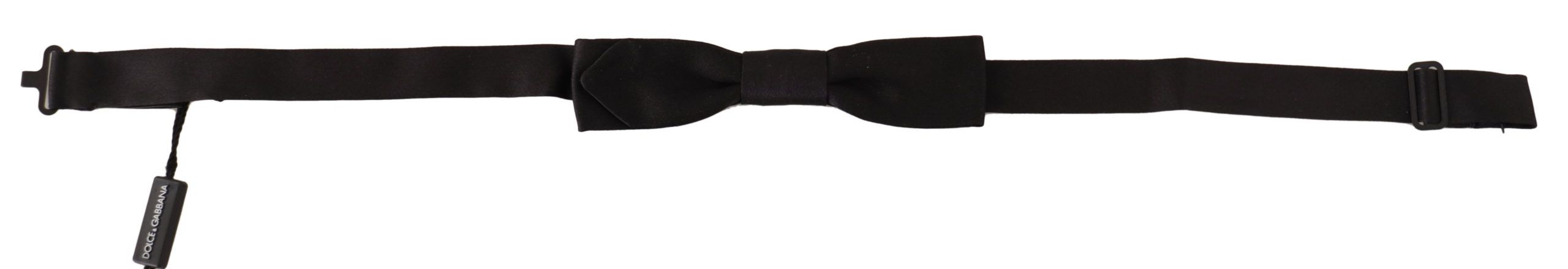 Dolce & Gabbana Black Silk Elegant Bow Tie