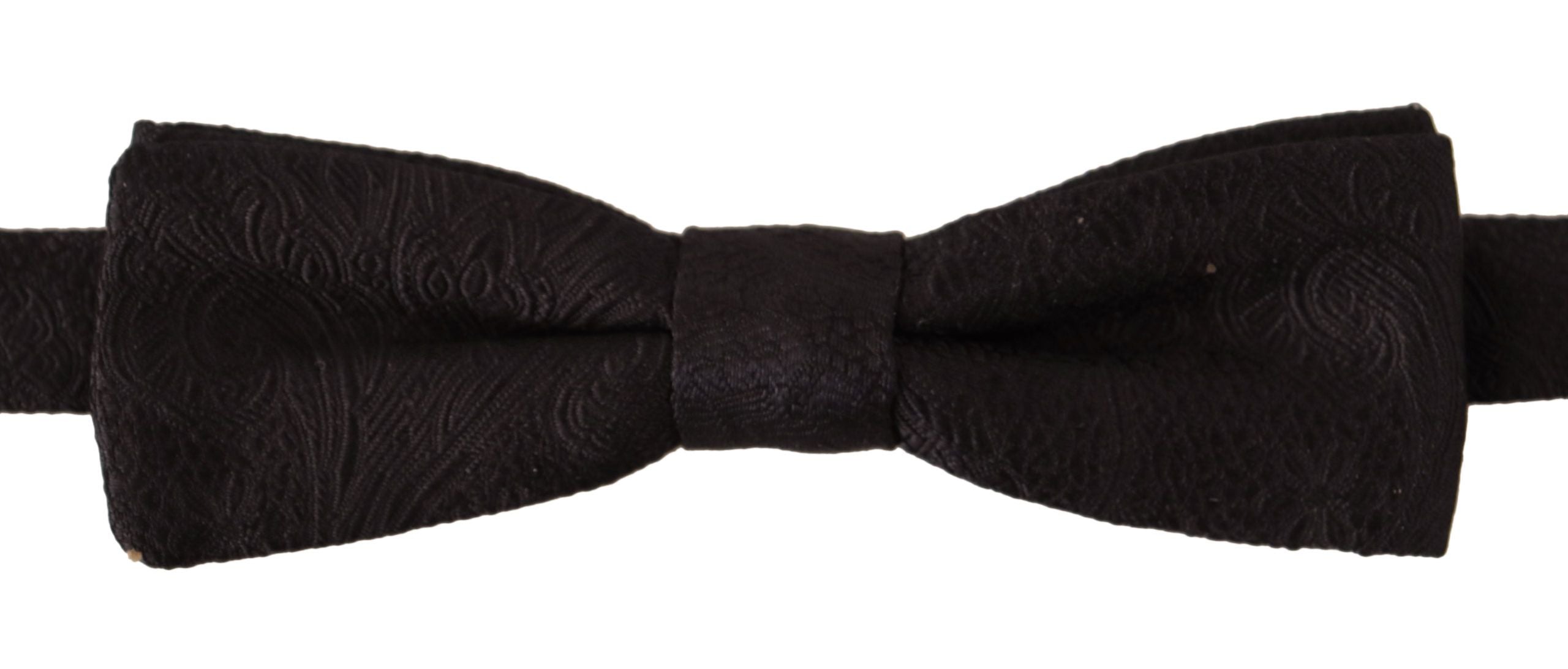 Dolce & Gabbana Elegant Black Silk Bow Tie