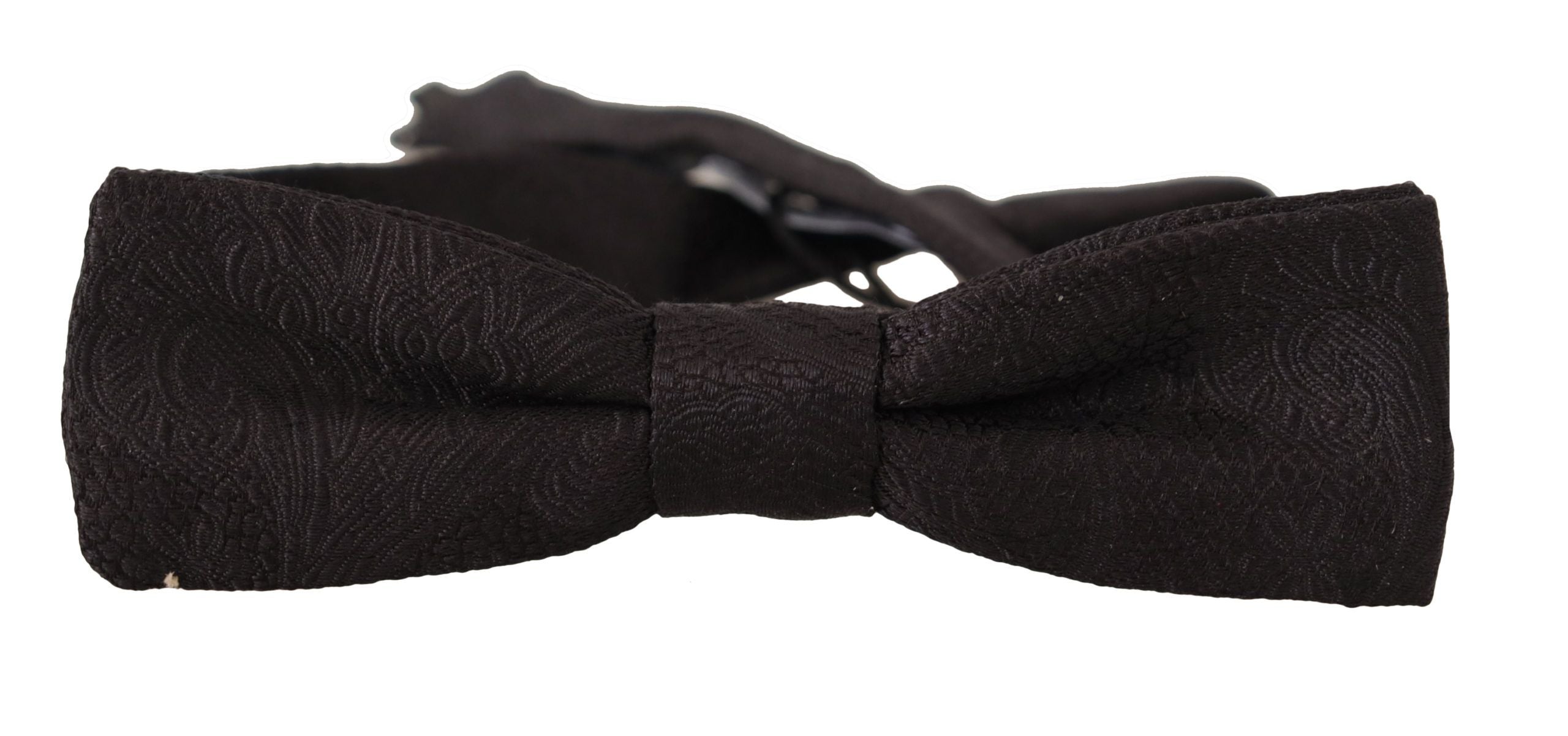 Dolce & Gabbana Elegant Black Silk Bow Tie