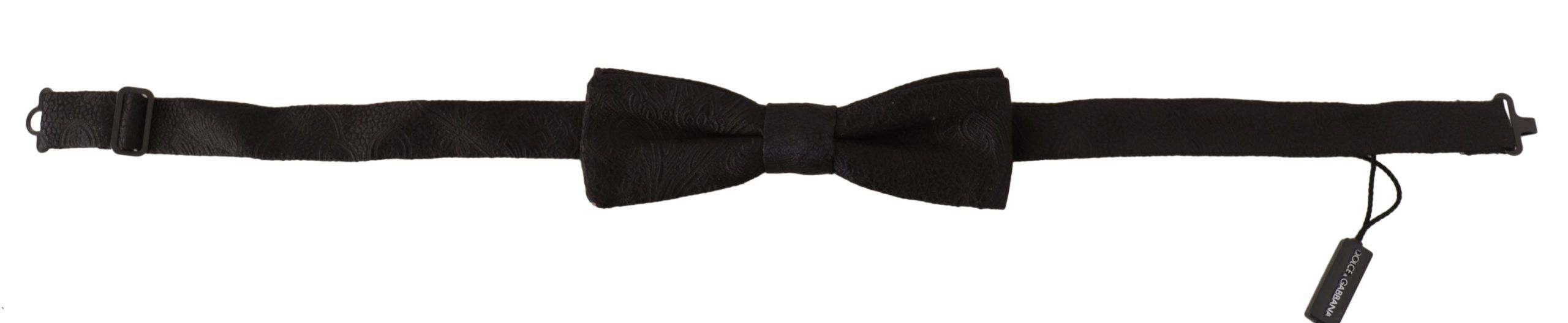 Dolce & Gabbana Elegant Black Silk Bow Tie