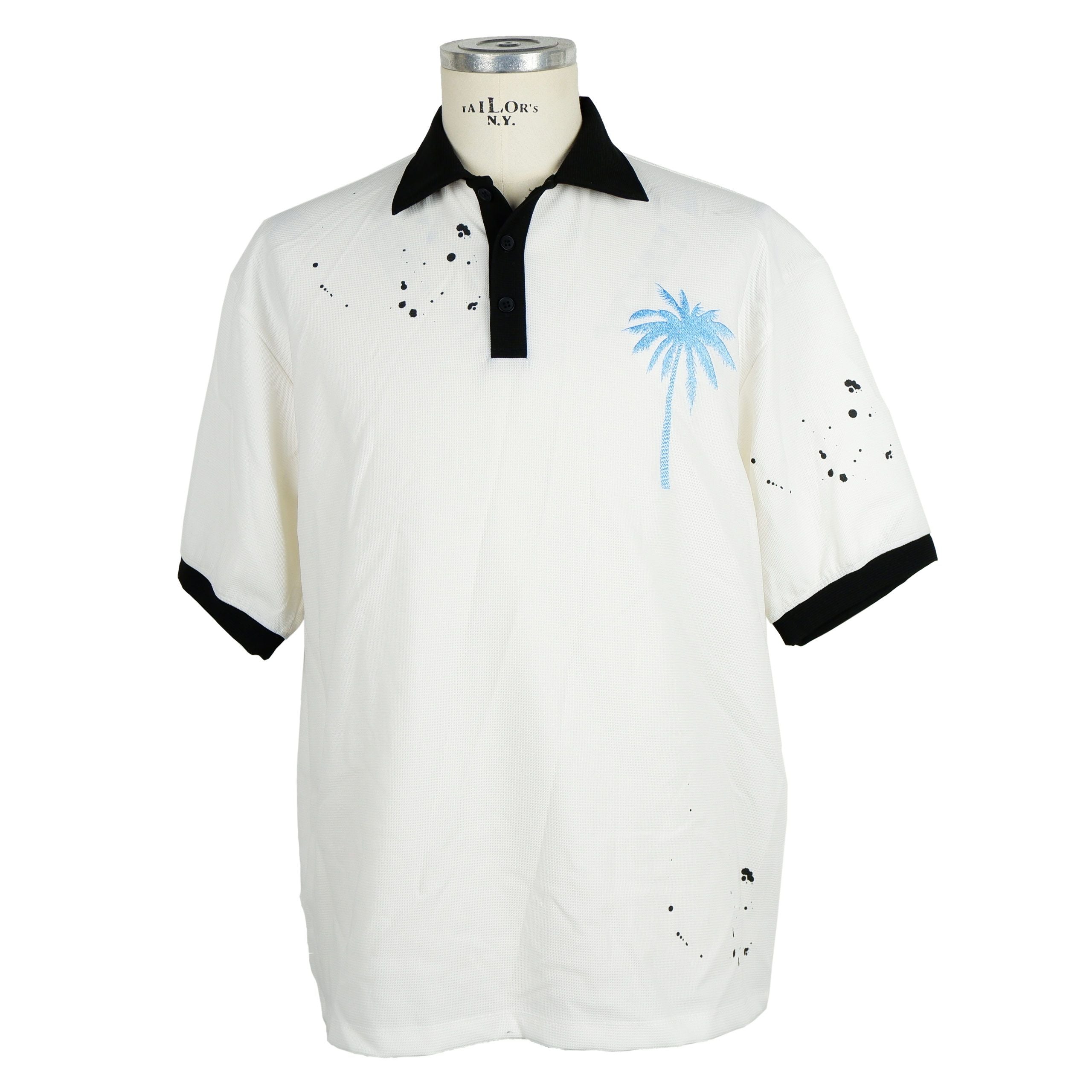 Comme Des Fuckdown Graphic Polo with Palm Embroidery