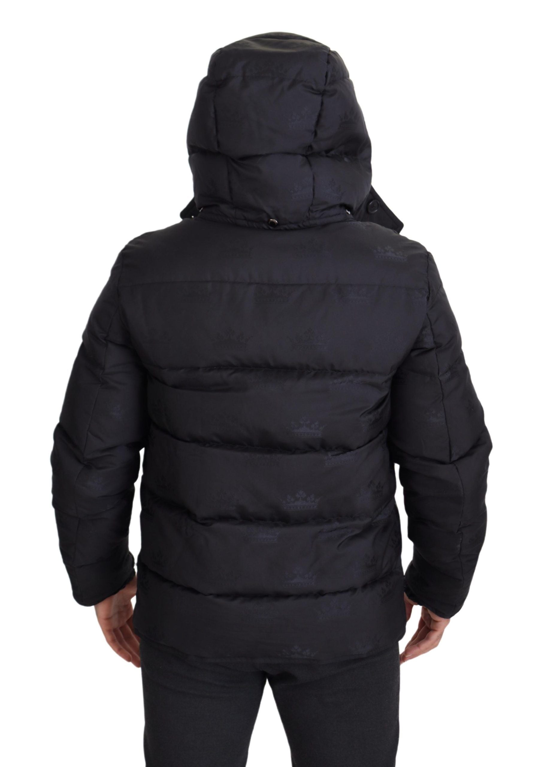 Dolce & Gabbana Elegant Quilted Puffer Jacket in Black