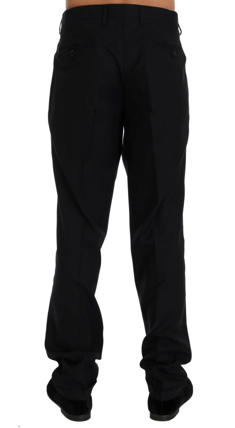 Dolce & Gabbana Elegant Striped Wool Dress Trousers