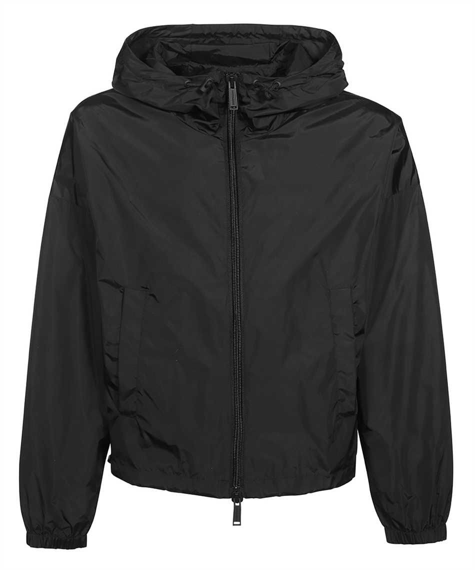 Dsquared² Sleek Black Nylon Hooded Jacket