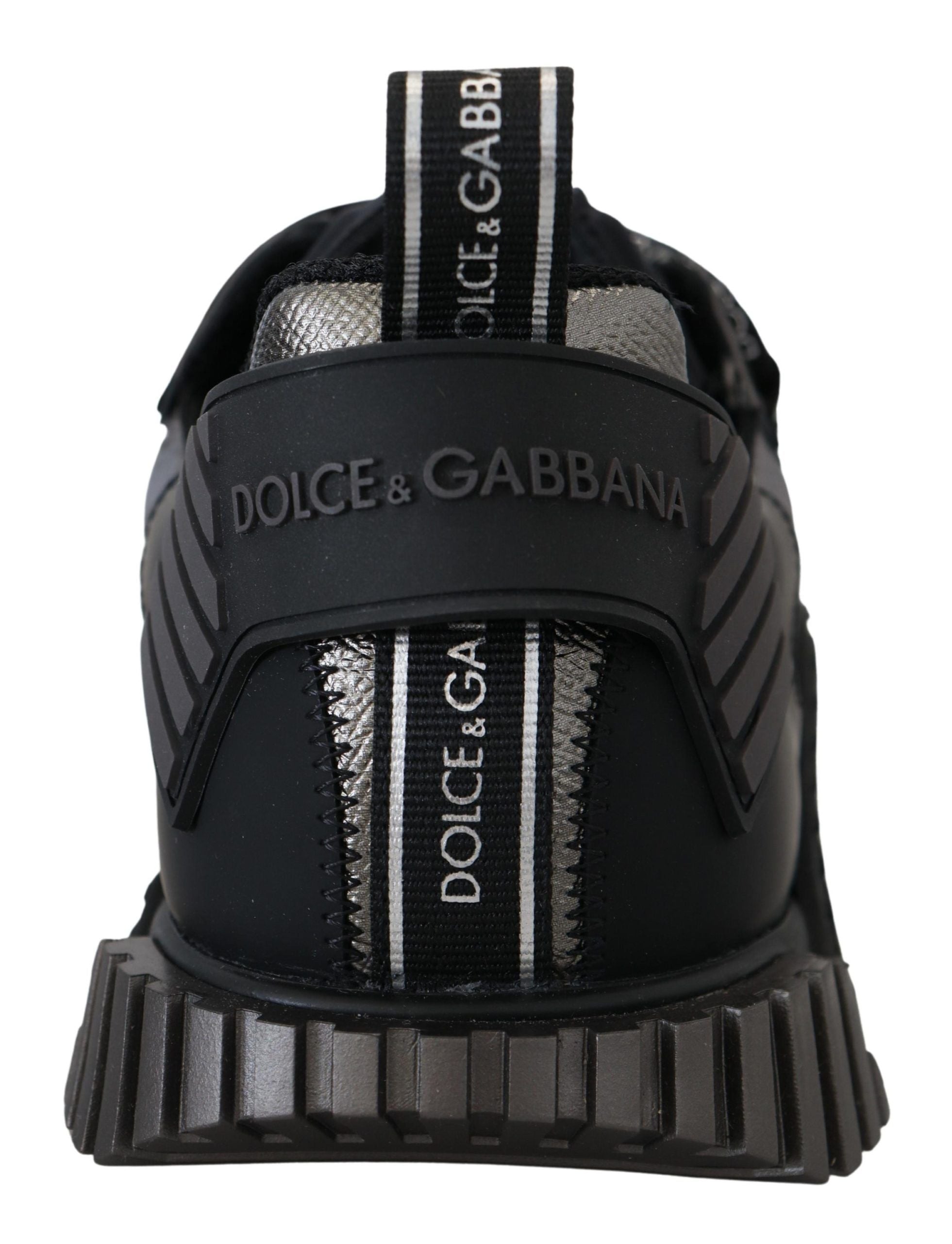 Dolce & Gabbana Chic Black NS1 Lace-Up Sneakers