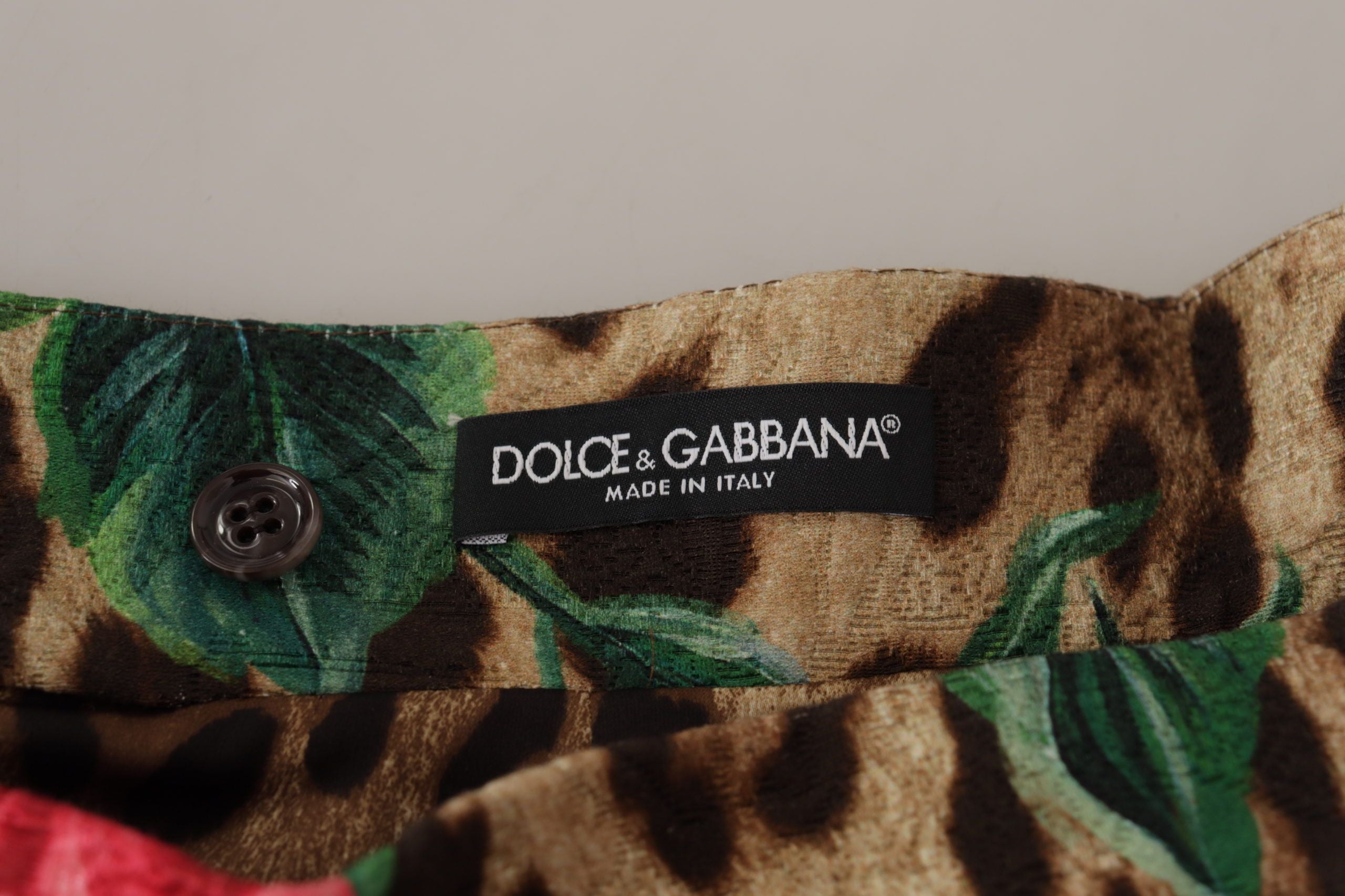 Dolce & Gabbana Chic Floral Leopard A-Line Mini Skirt