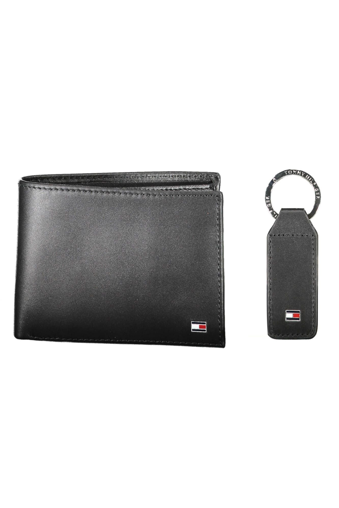 Tommy Hilfiger Black Leather Men Wallet