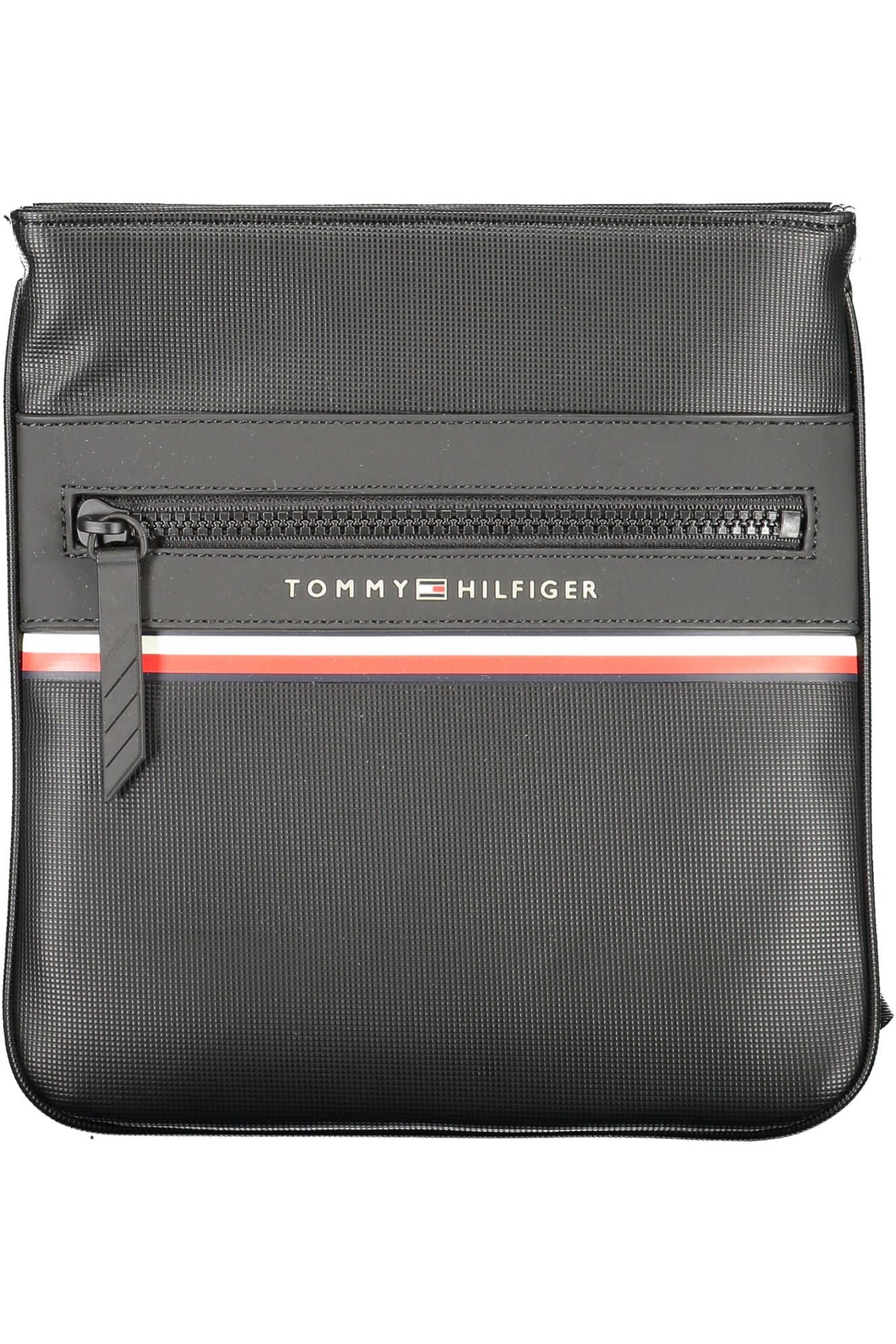 Tommy Hilfiger Black Polyurethane Men Shoulder Bag