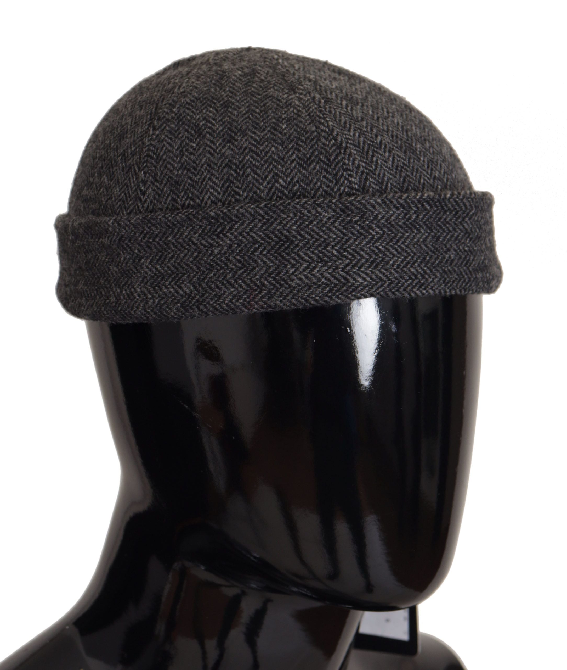 Dolce & Gabbana Chic Gray Virgin Wool Docker Hat