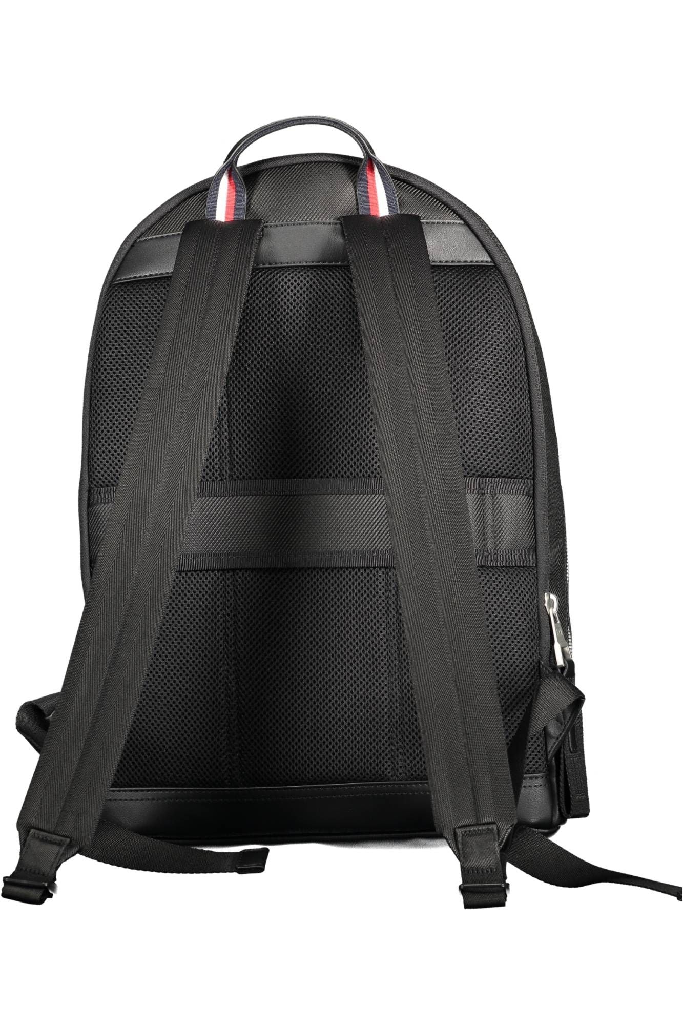 Tommy Hilfiger Black Polyester Men Backpack