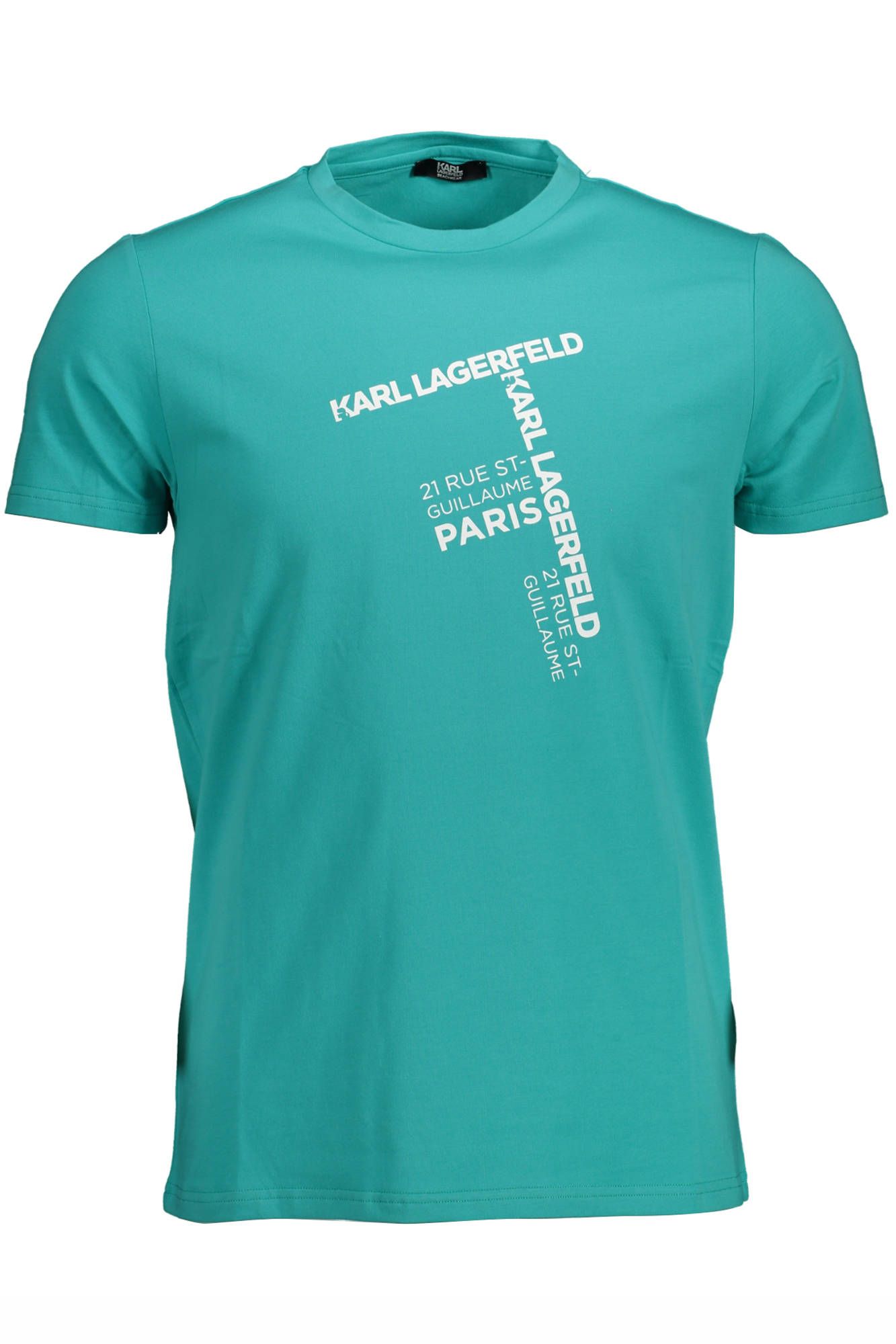 Karl Lagerfeld Beachwear Green Cotton Men T-Shirt