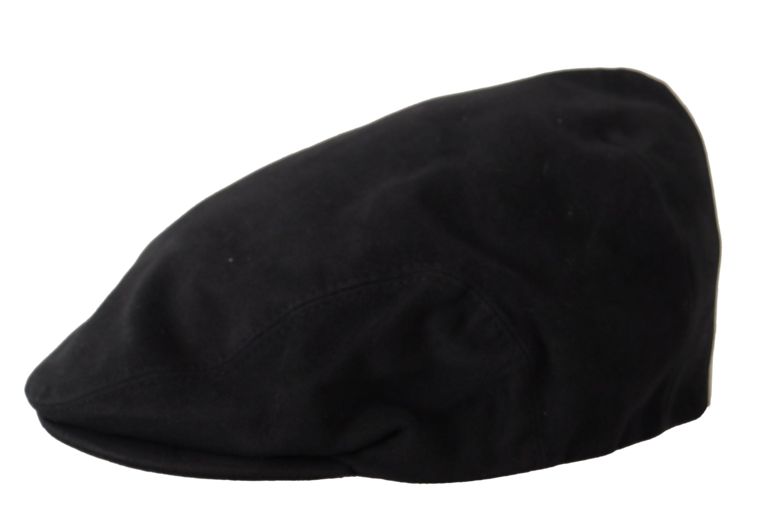 Dolce & Gabbana Elegant Black Cotton Newsboy Hat