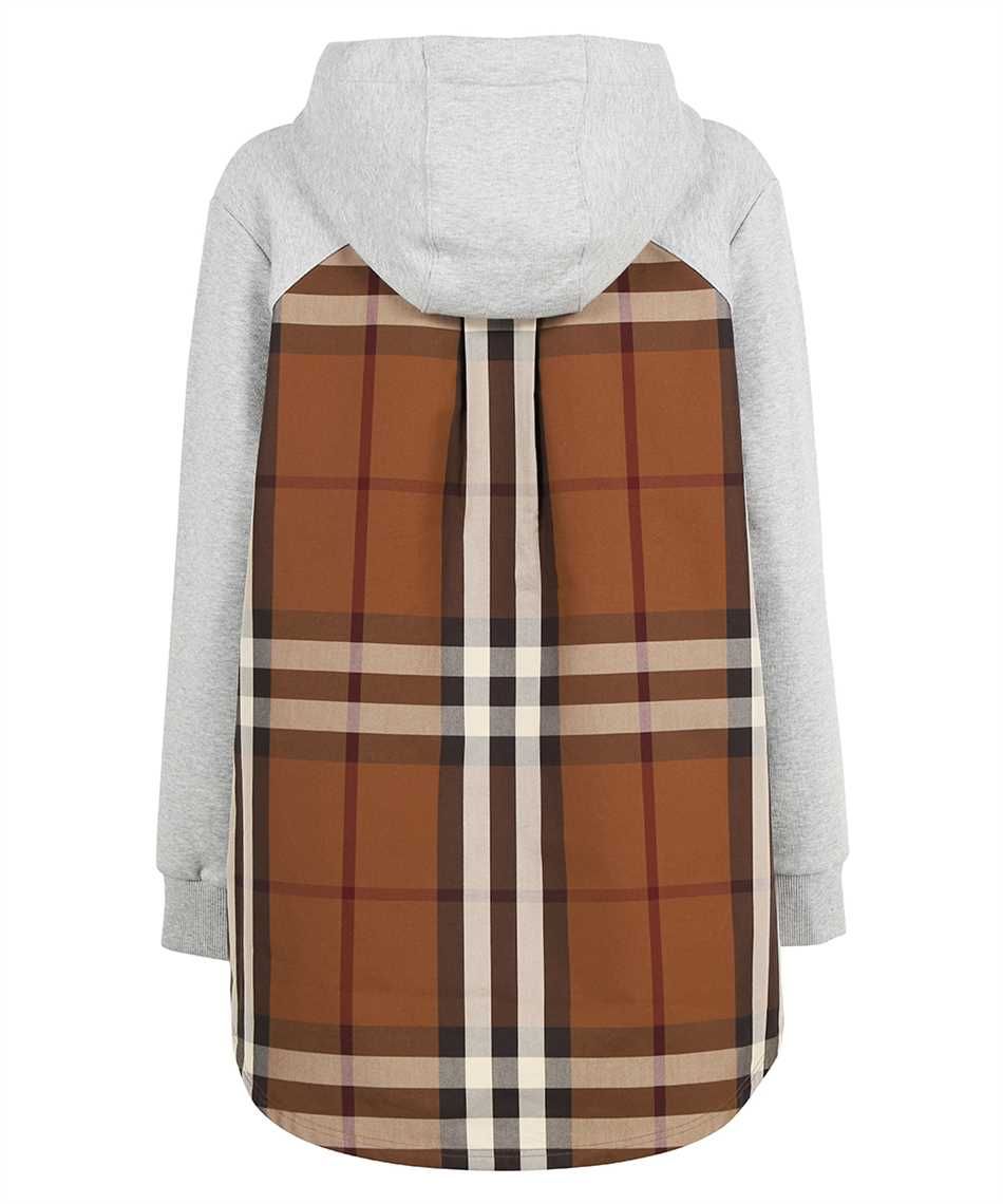 Burberry Iconic Tartan-Lined Gray Cotton Hoodie