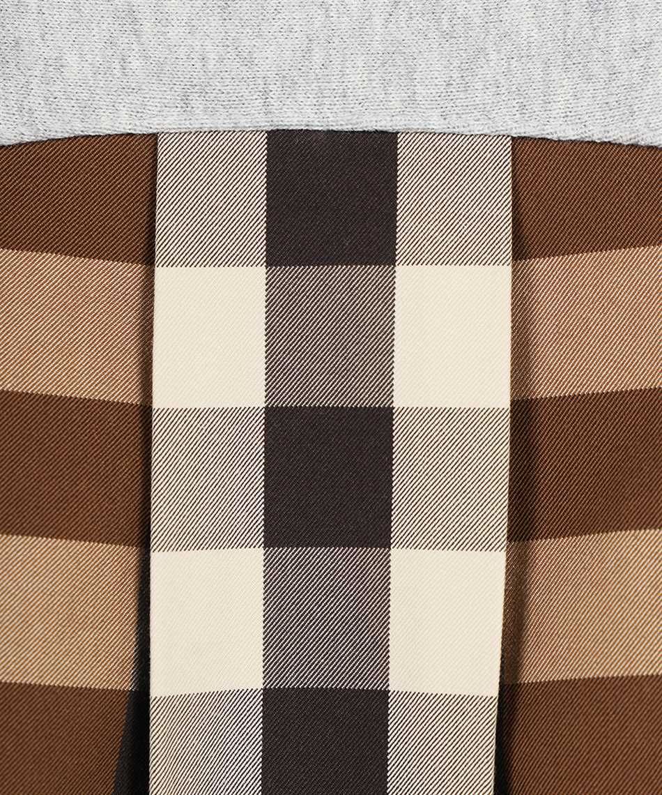 Burberry Iconic Tartan-Lined Gray Cotton Hoodie