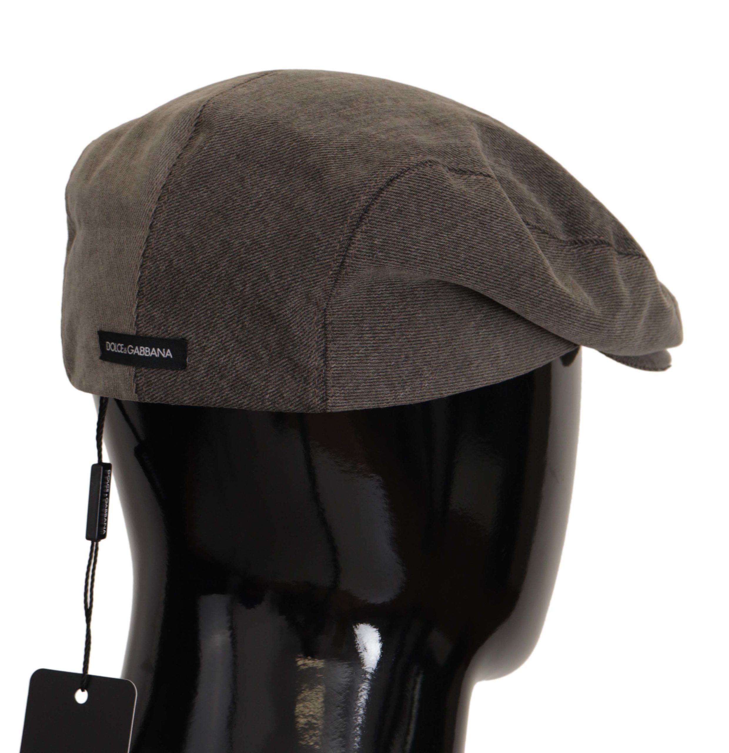 Dolce & Gabbana Chic Gray Newsboy Hat