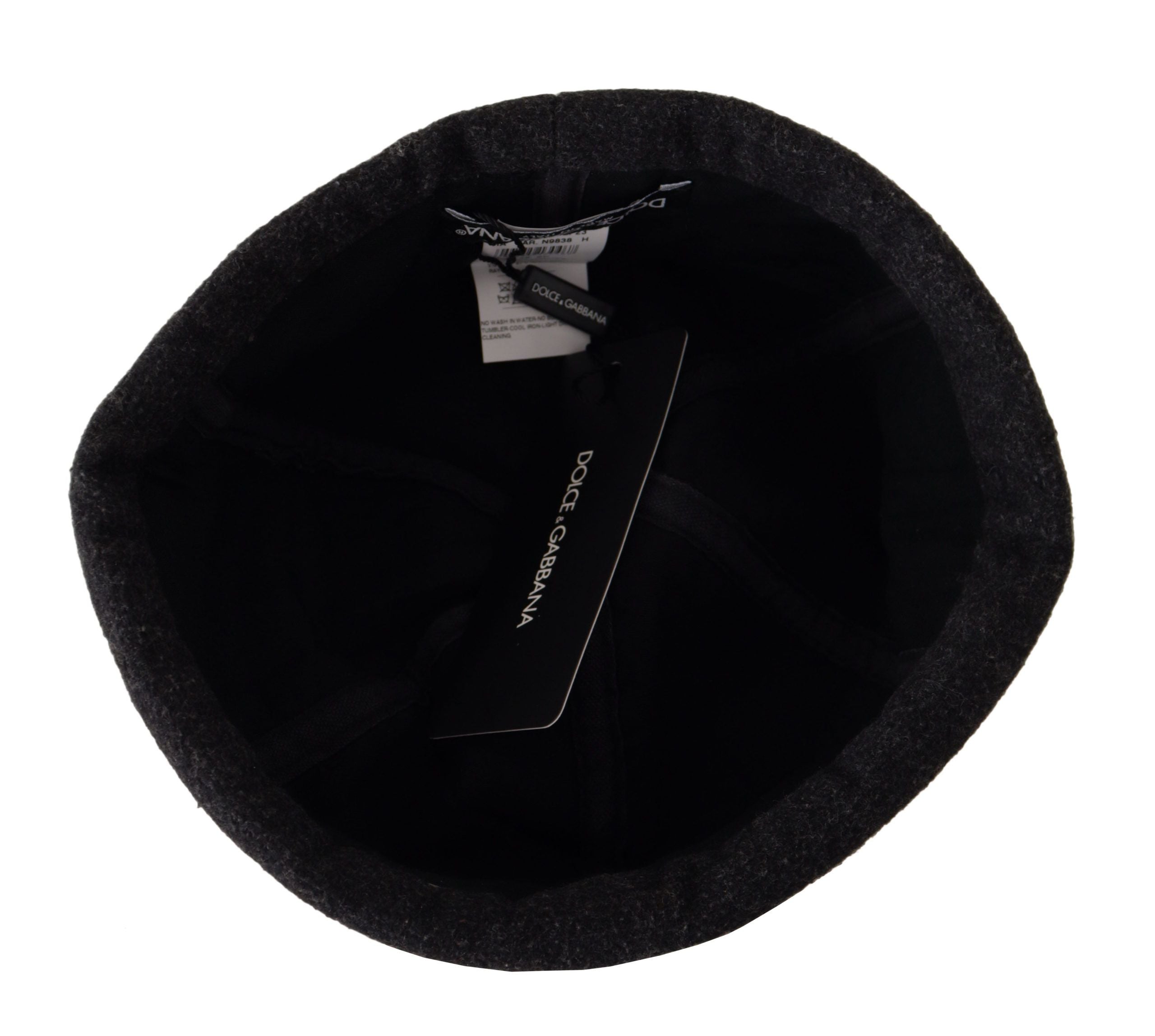 Dolce & Gabbana Chic Black Wool Beanie Hat