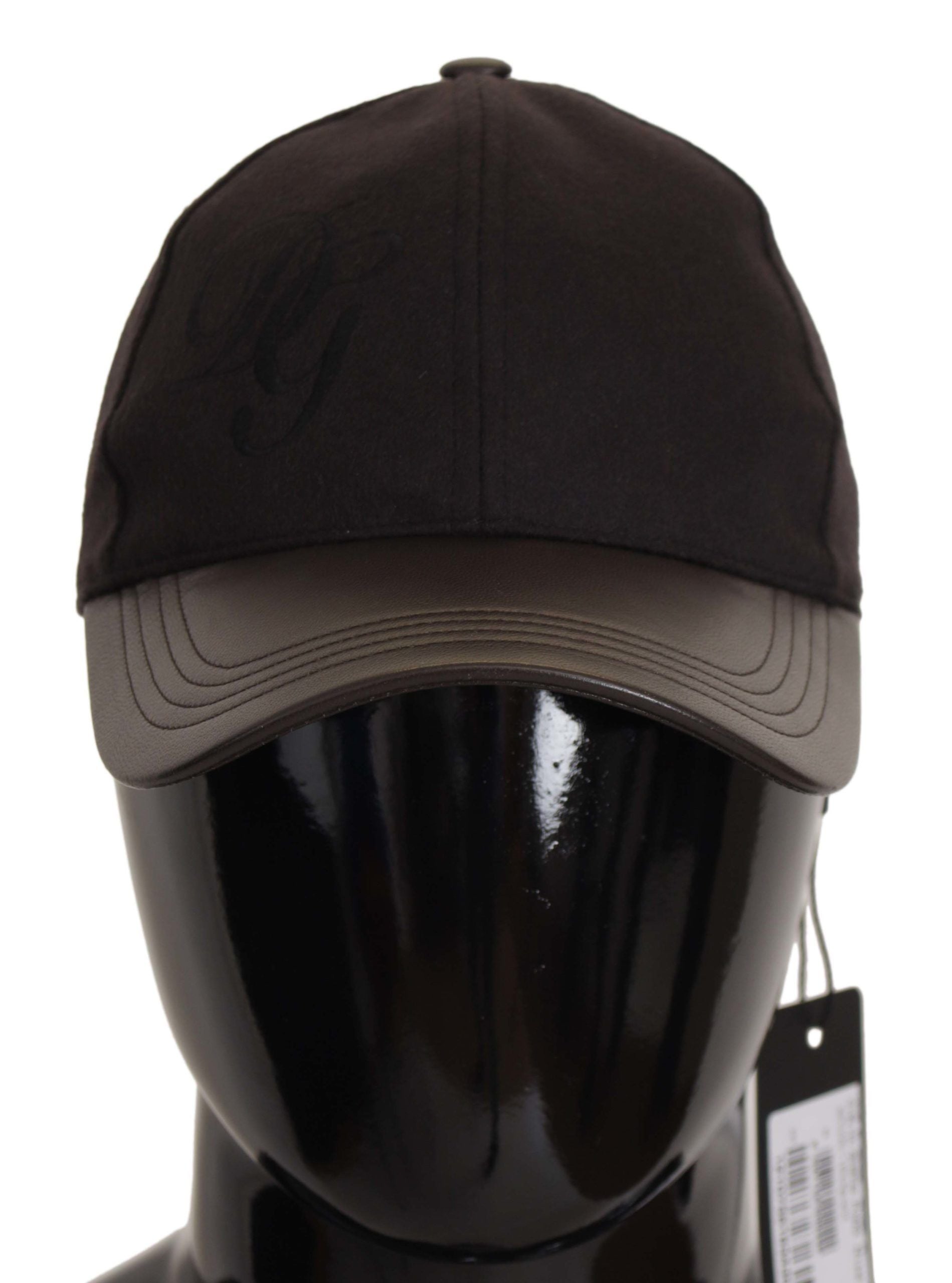 Dolce & Gabbana Elegant Cashmere-Leather Baseball Hat