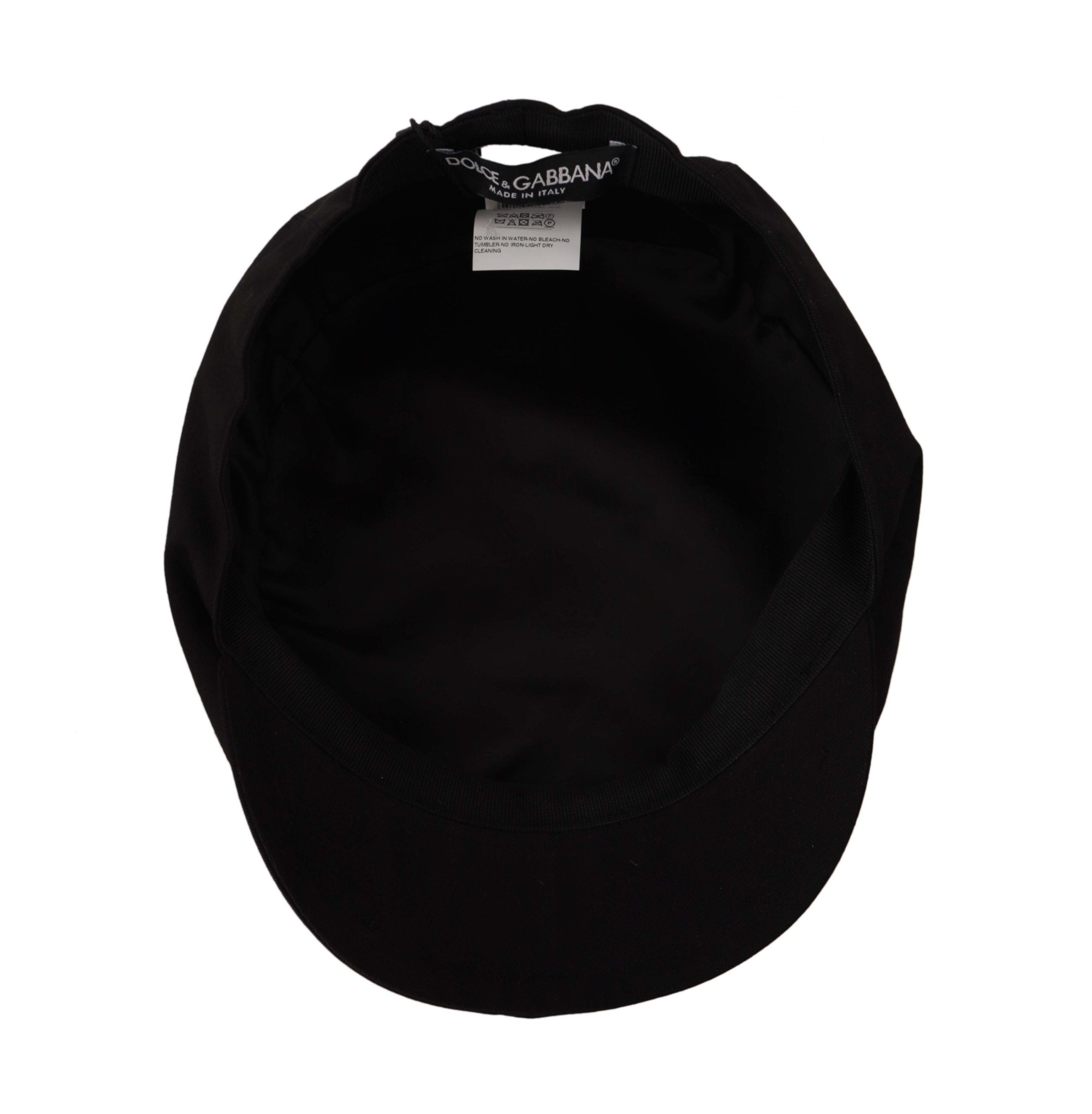 Dolce & Gabbana Elegant Black Newsboy Cap