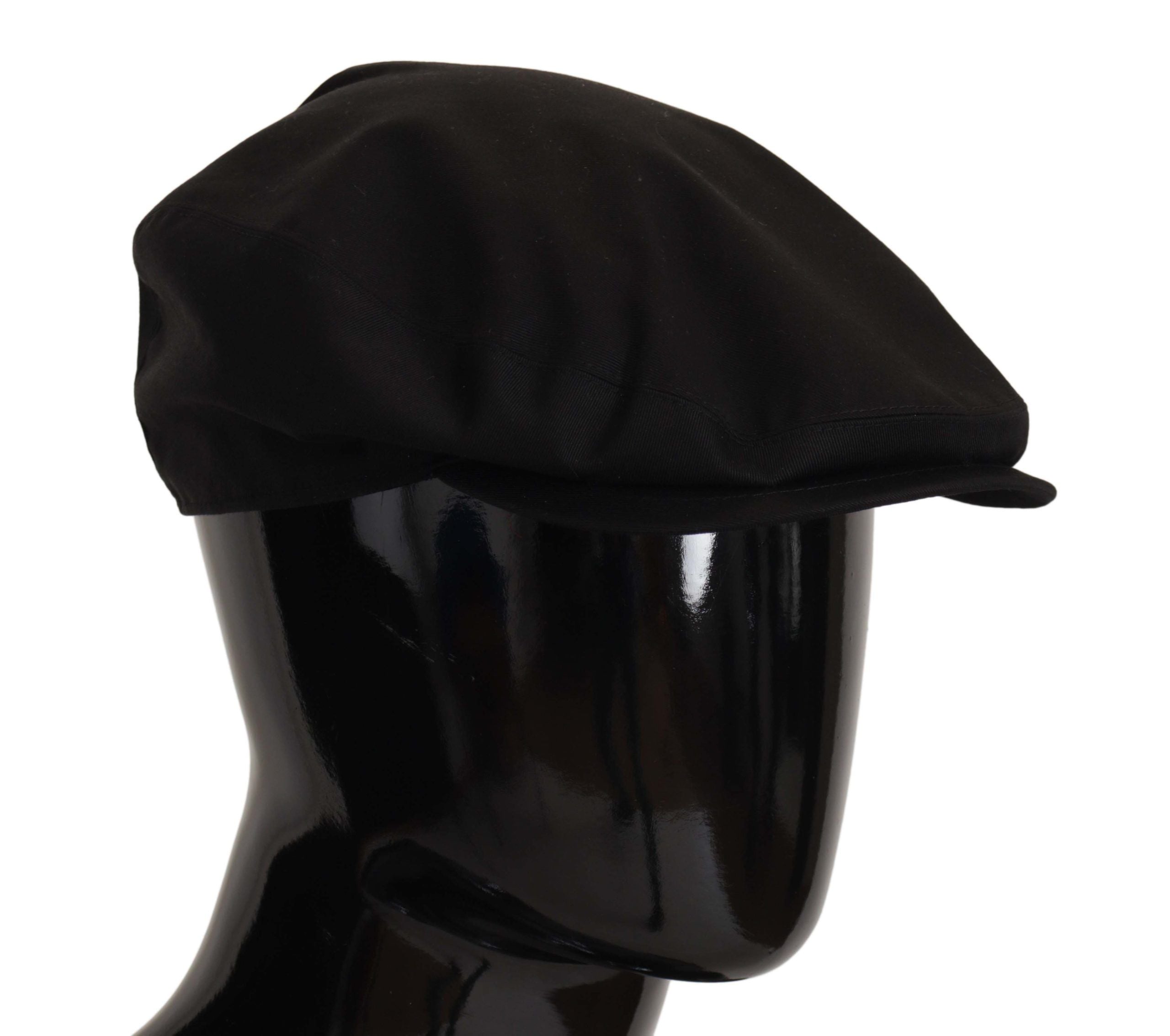 Dolce & Gabbana Elegant Black Newsboy Cap