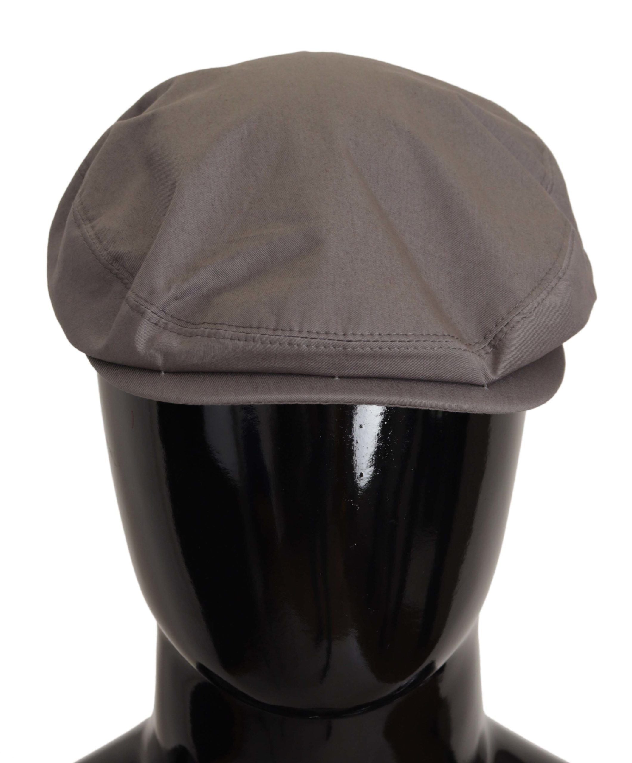 Dolce & Gabbana Elegant Gray Cotton Newsboy Hat